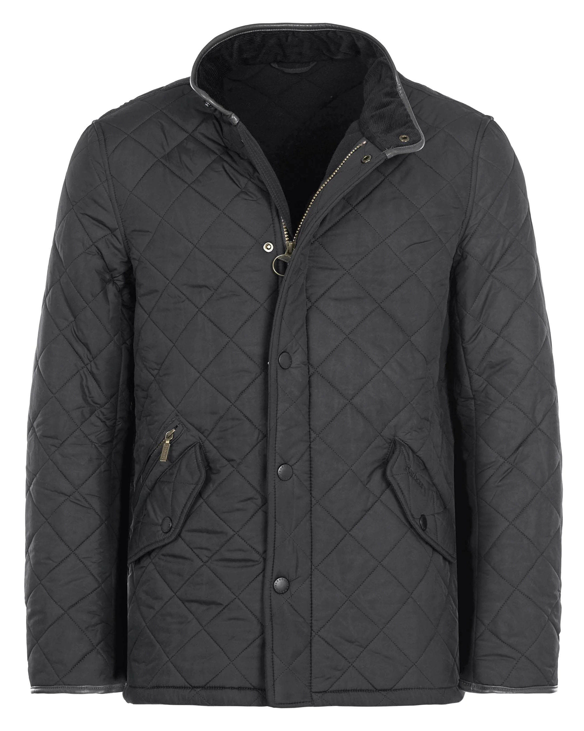 Barbour Powell Mens Quilted Jacket - Black - Image 10