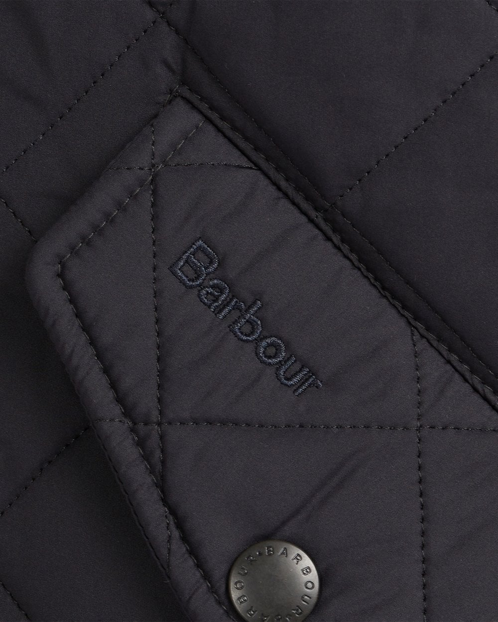 Barbour Powell Mens Quilted Jacket - Navy - Image 7