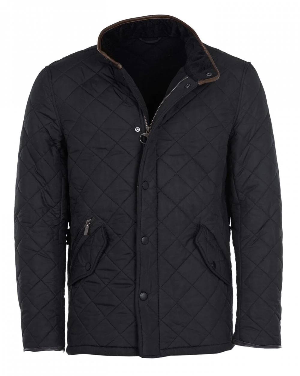 Barbour Powell Mens Quilted Jacket - Navy - Image 9