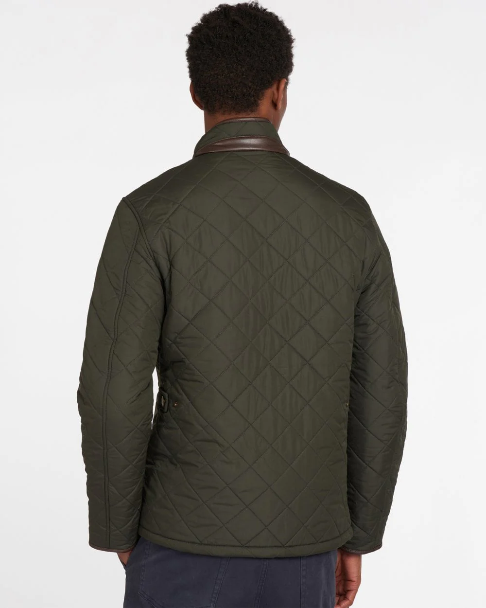 Barbour Powell Mens Quilted Jacket - Sage - Image 4