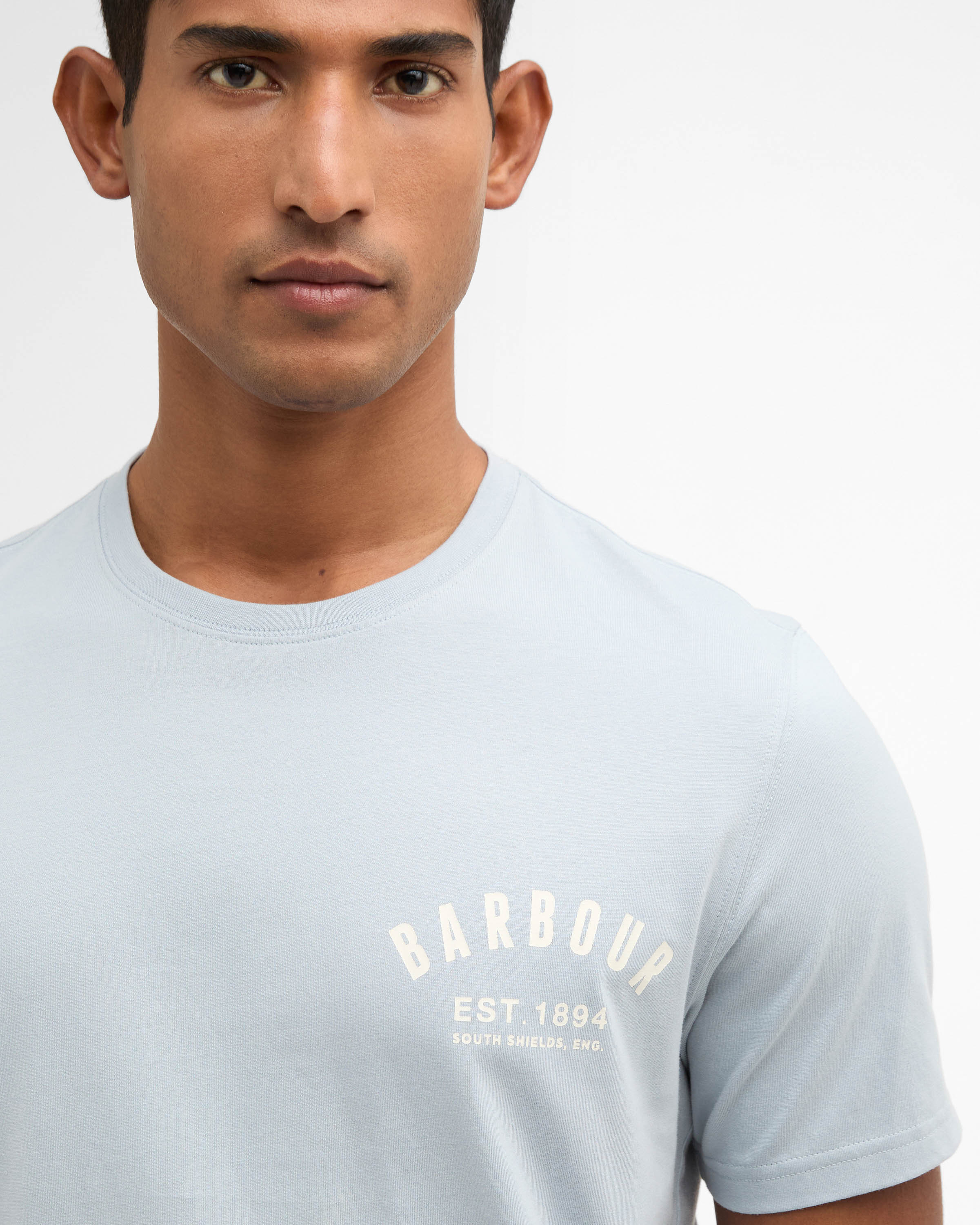 Barbour Preppy Mens T-Shirt - Blue Haze - Image 3