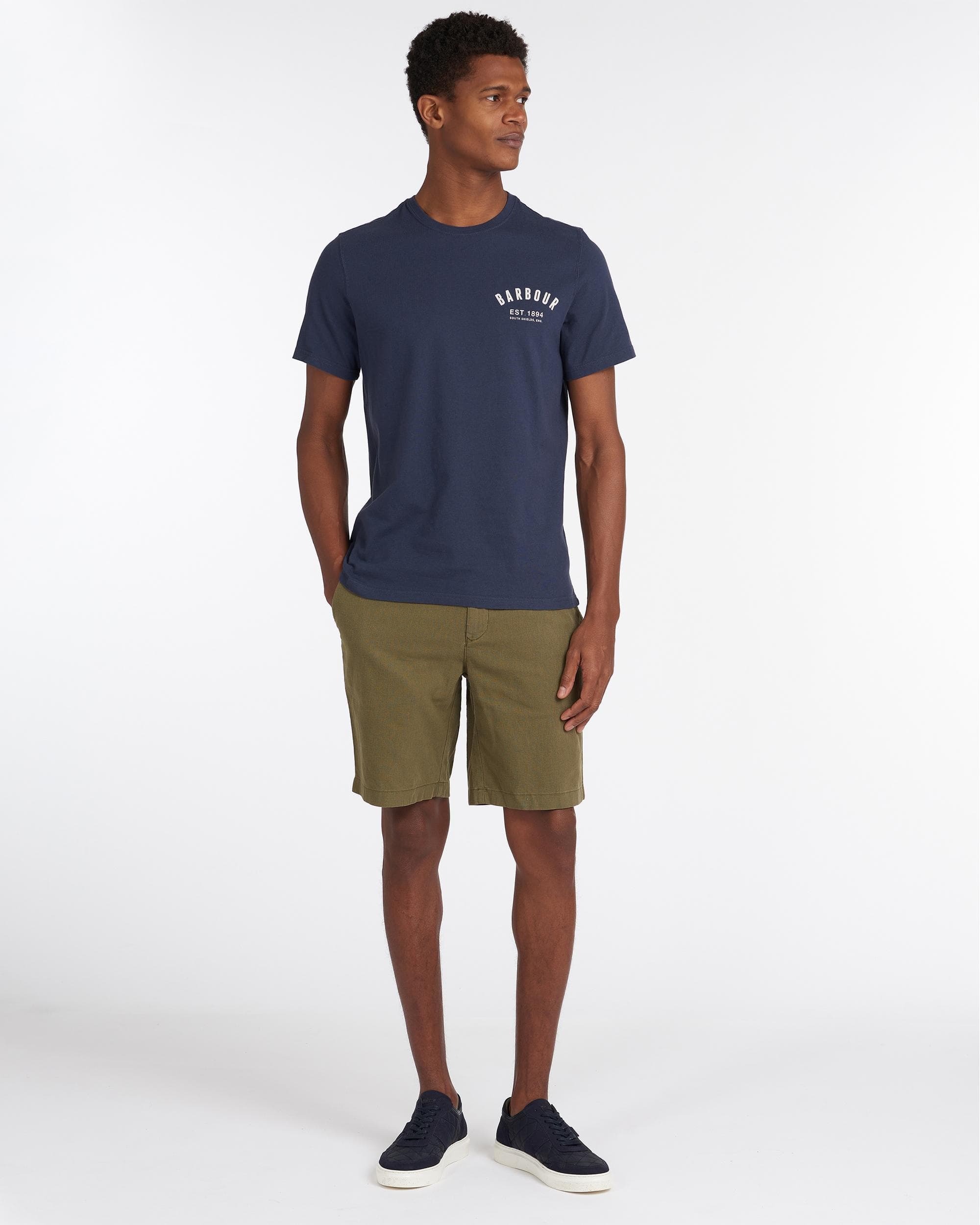 Barbour Preppy Mens T-Shirt - New Navy - Image 3