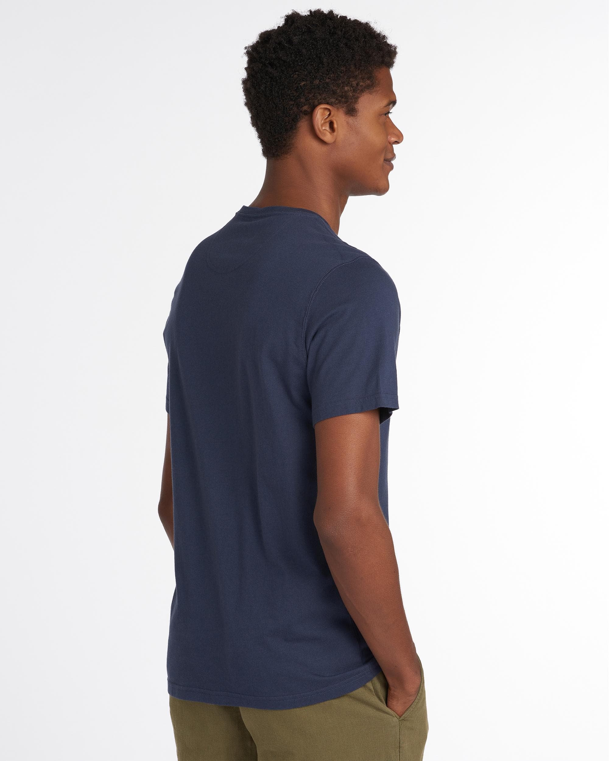 Barbour Preppy Mens T-Shirt - New Navy - Image 4