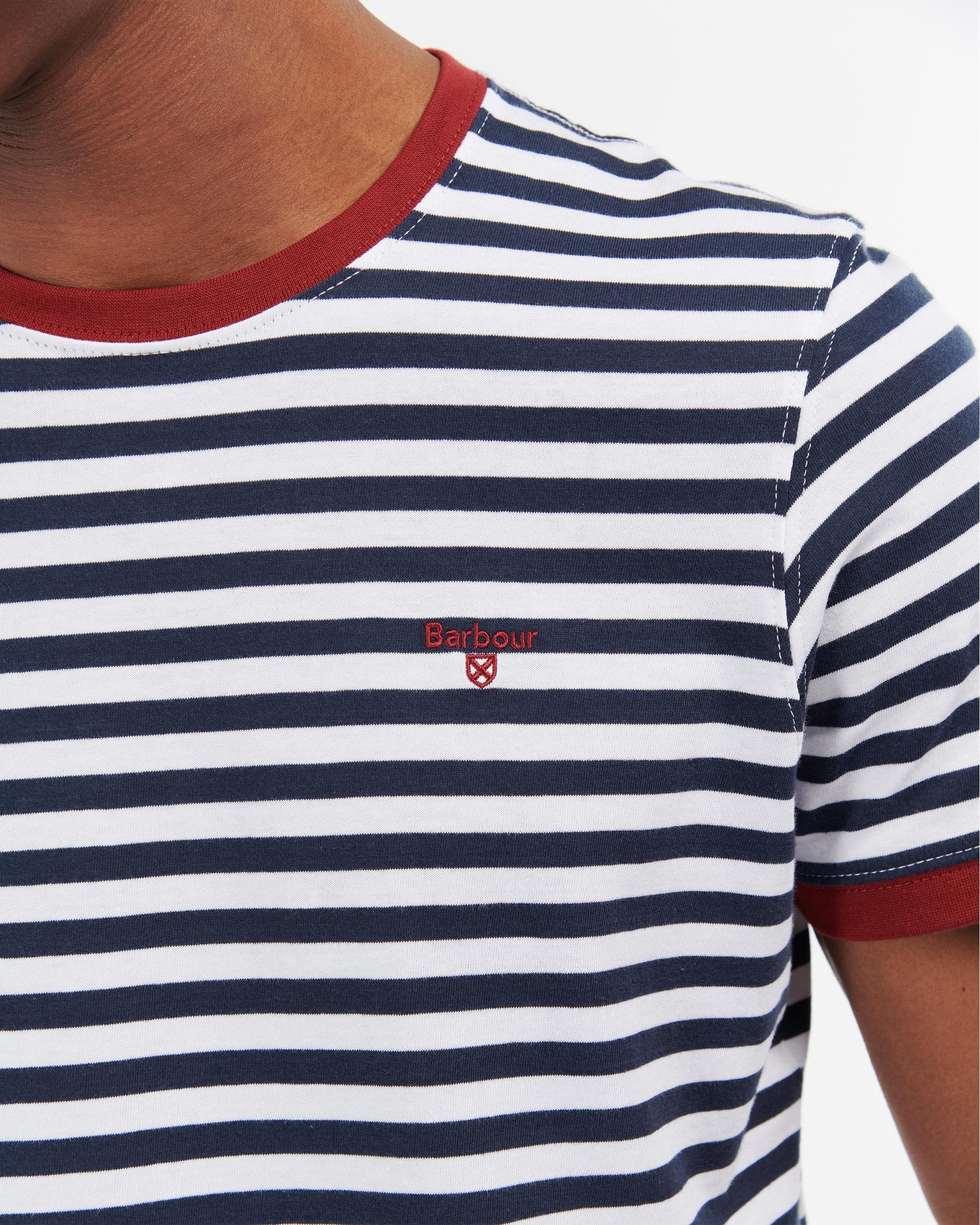 Barbour Quay Stripe Mens T-Shirt - Image 2
