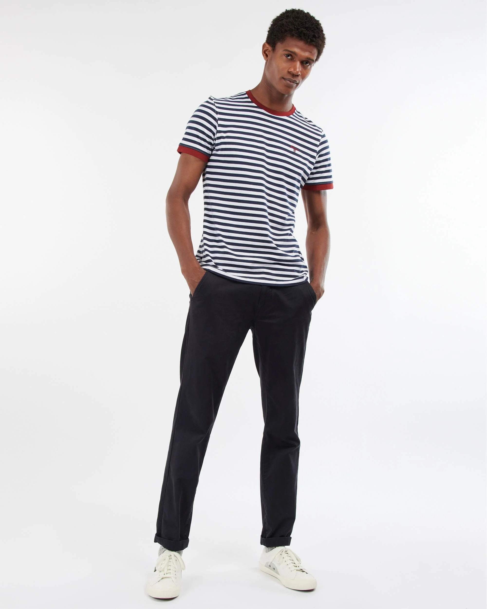 Barbour Quay Stripe Mens T-Shirt - Image 3