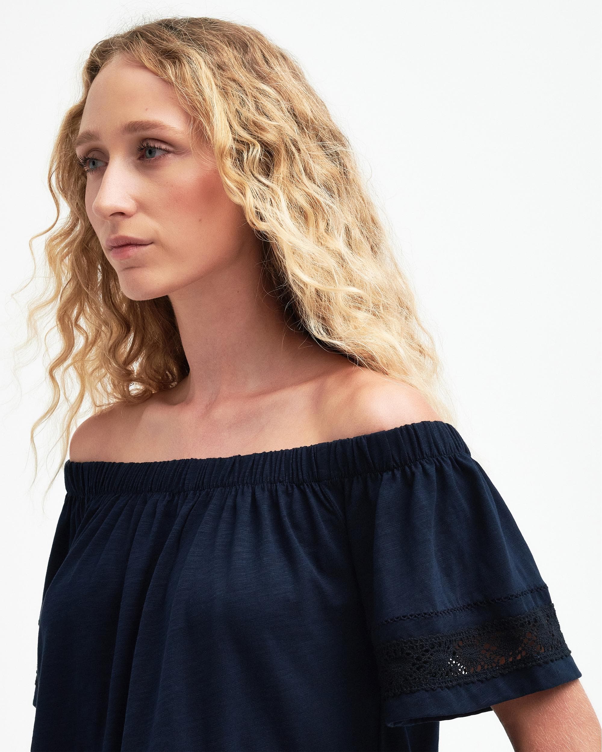Barbour Ralee Womens Relaxed Top - Navy - Image 2