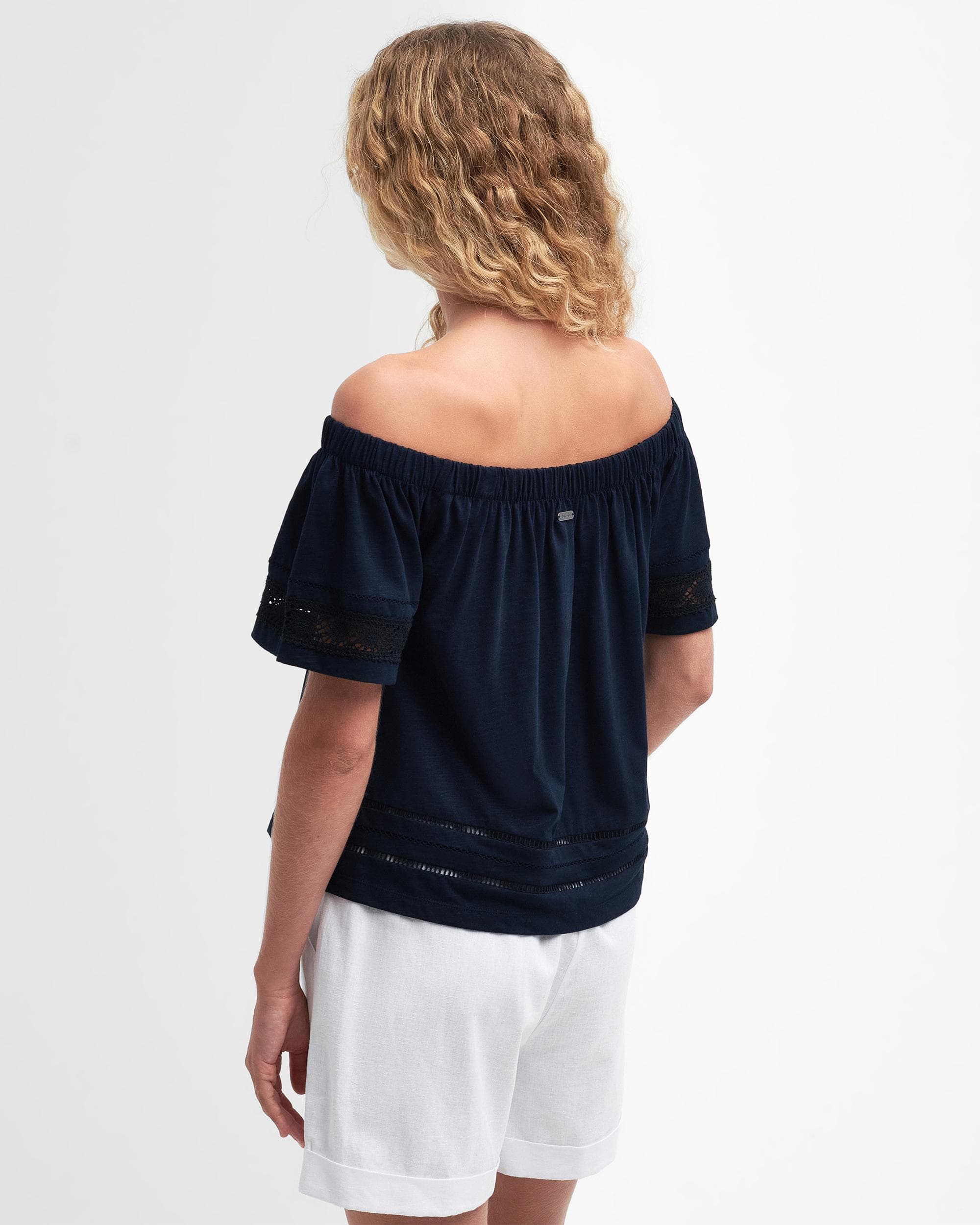 Barbour Ralee Womens Relaxed Top - Navy - Image 5