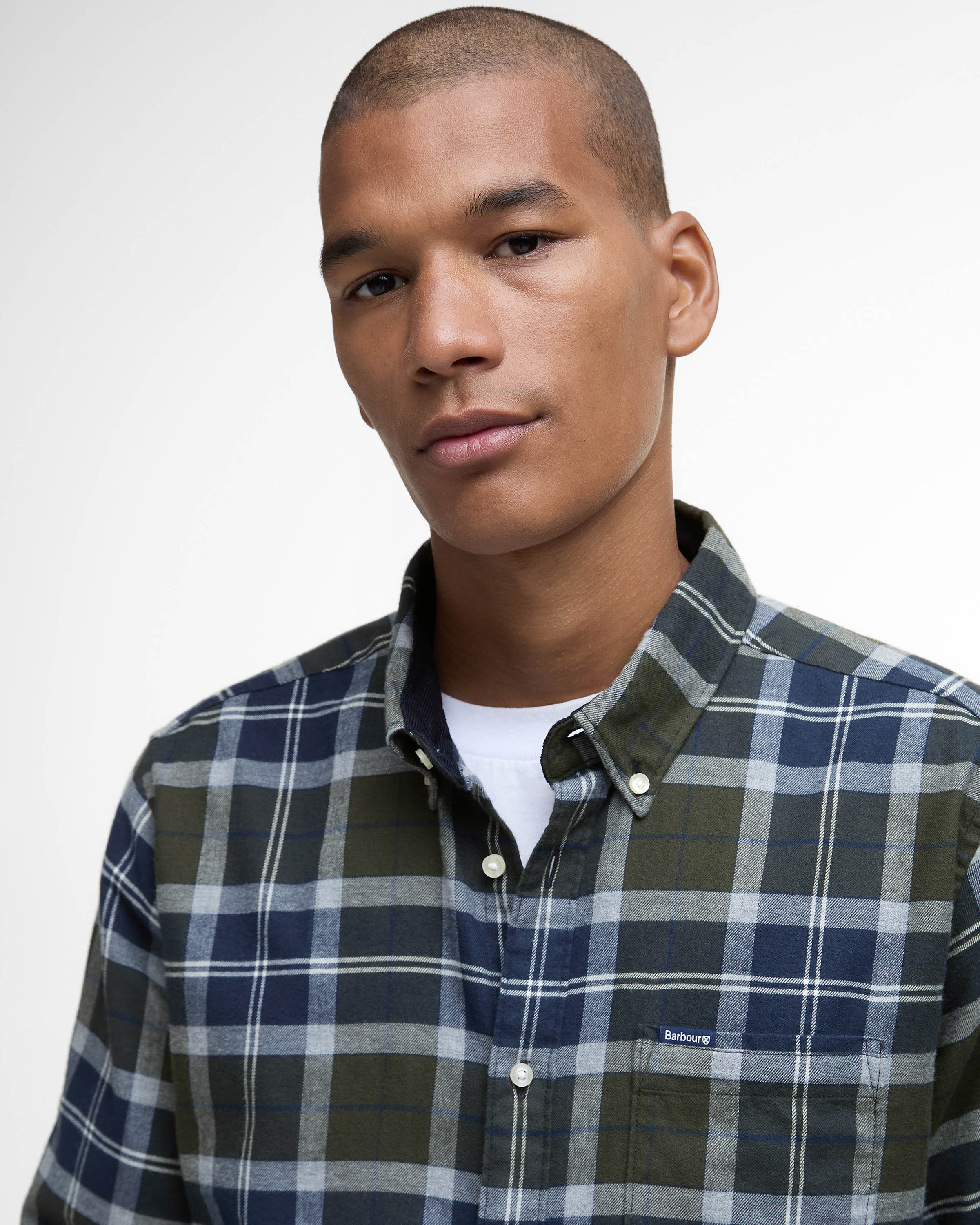 Barbour Rasay Mens Tailored Shirt - Fernwood Tartan - Image 2