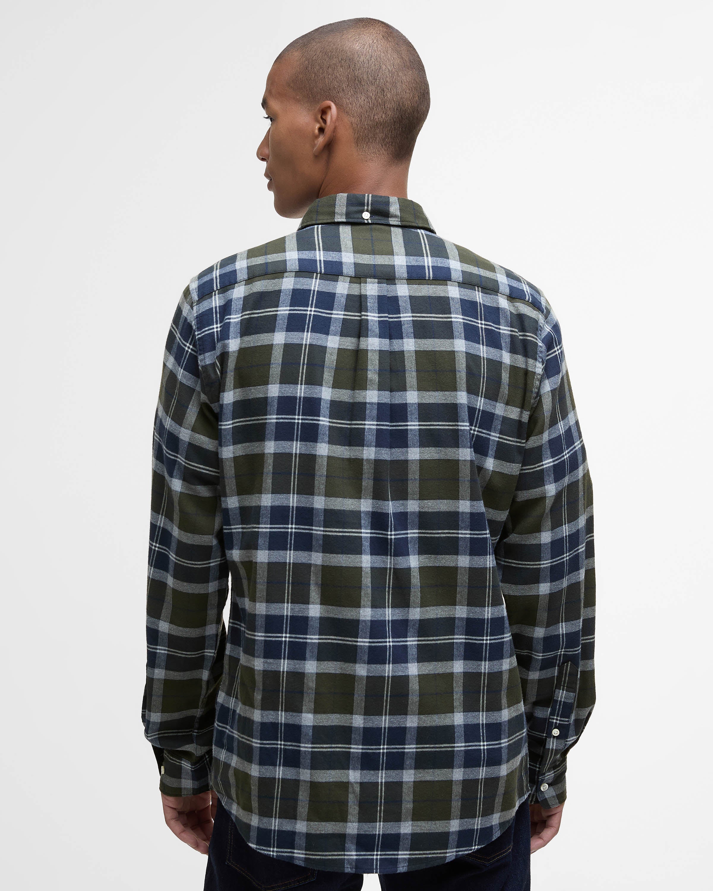 Barbour Rasay Mens Tailored Shirt - Fernwood Tartan - Image 4