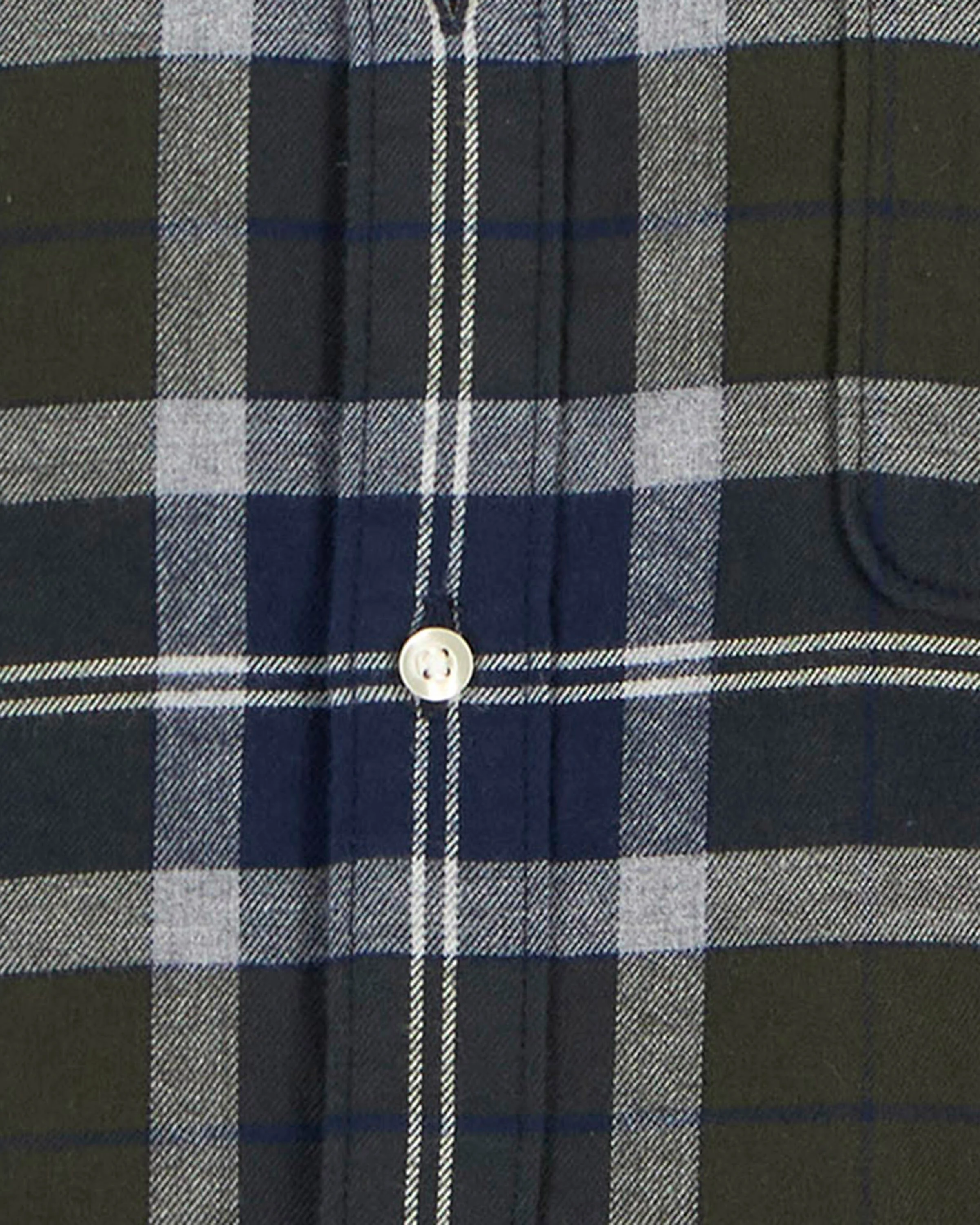 Barbour Rasay Mens Tailored Shirt - Fernwood Tartan - Image 5
