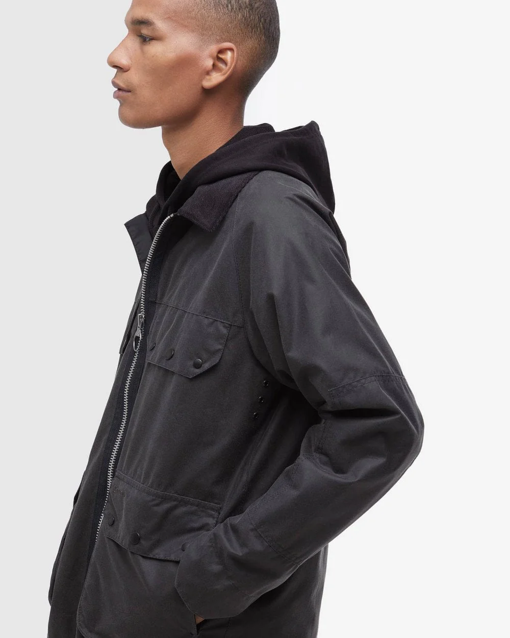 Barbour Re-Engineered Short Bedale Mens Wax Jacket - Image 3