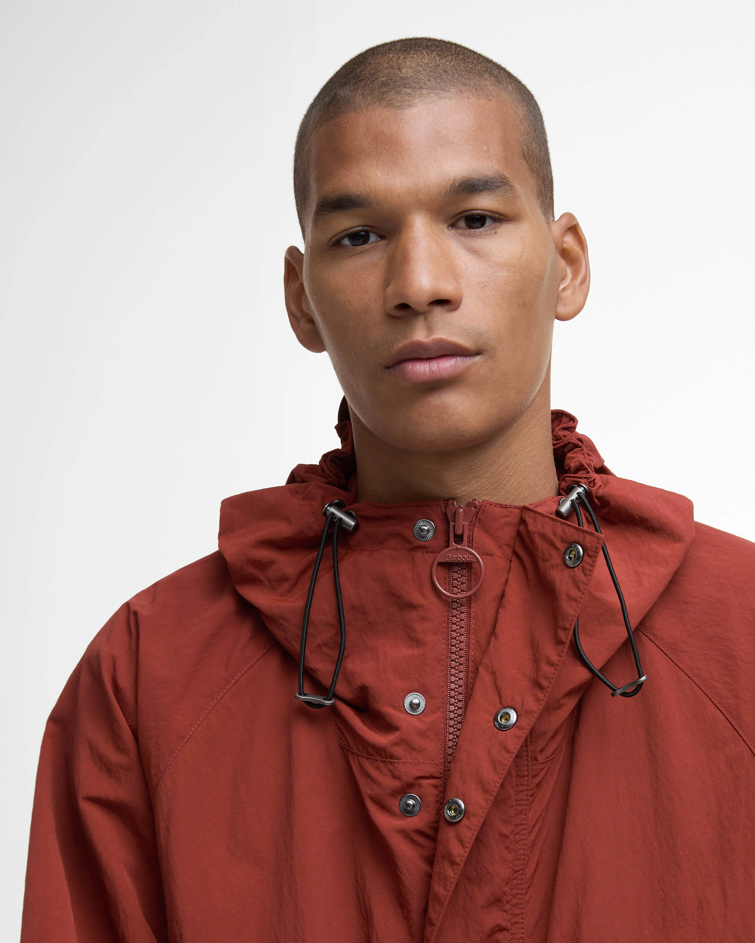 Barbour Rig Mens Showerproof Jacket - Fired Brick - Image 3