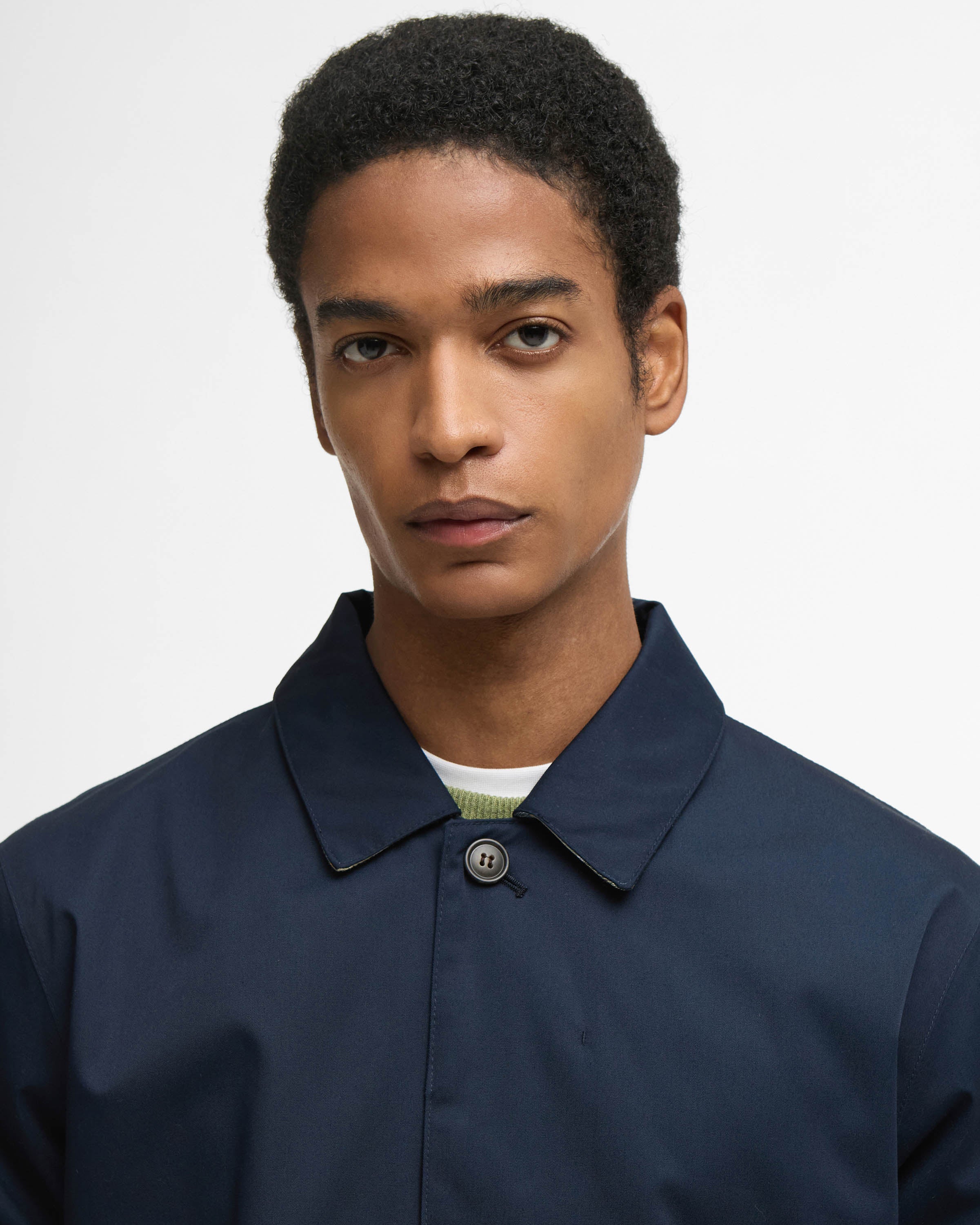 Barbour Rokig Mens Jacket - Navy/Highland Loch - Image 2