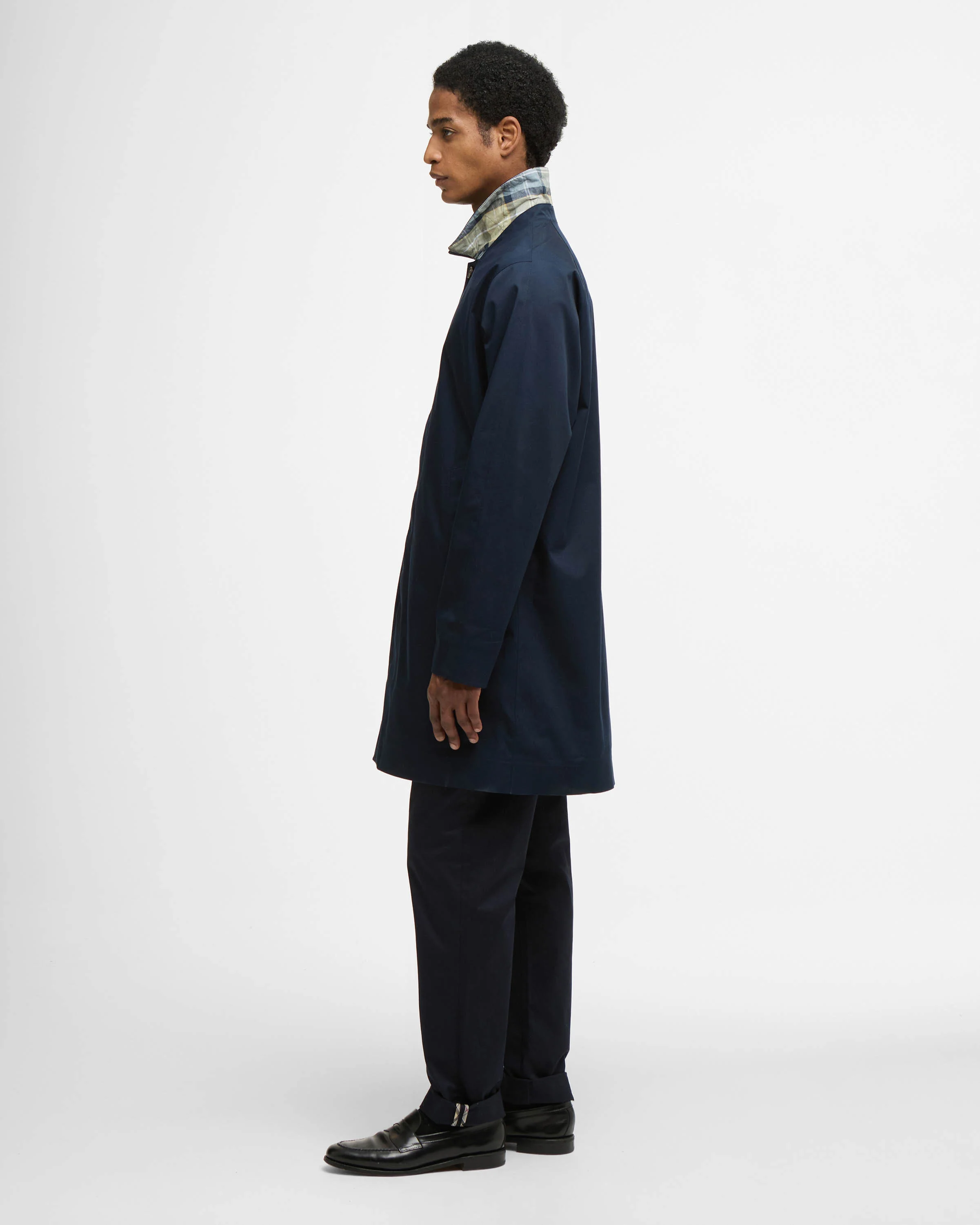 Barbour Rokig Mens Jacket - Navy/Highland Loch - Image 5
