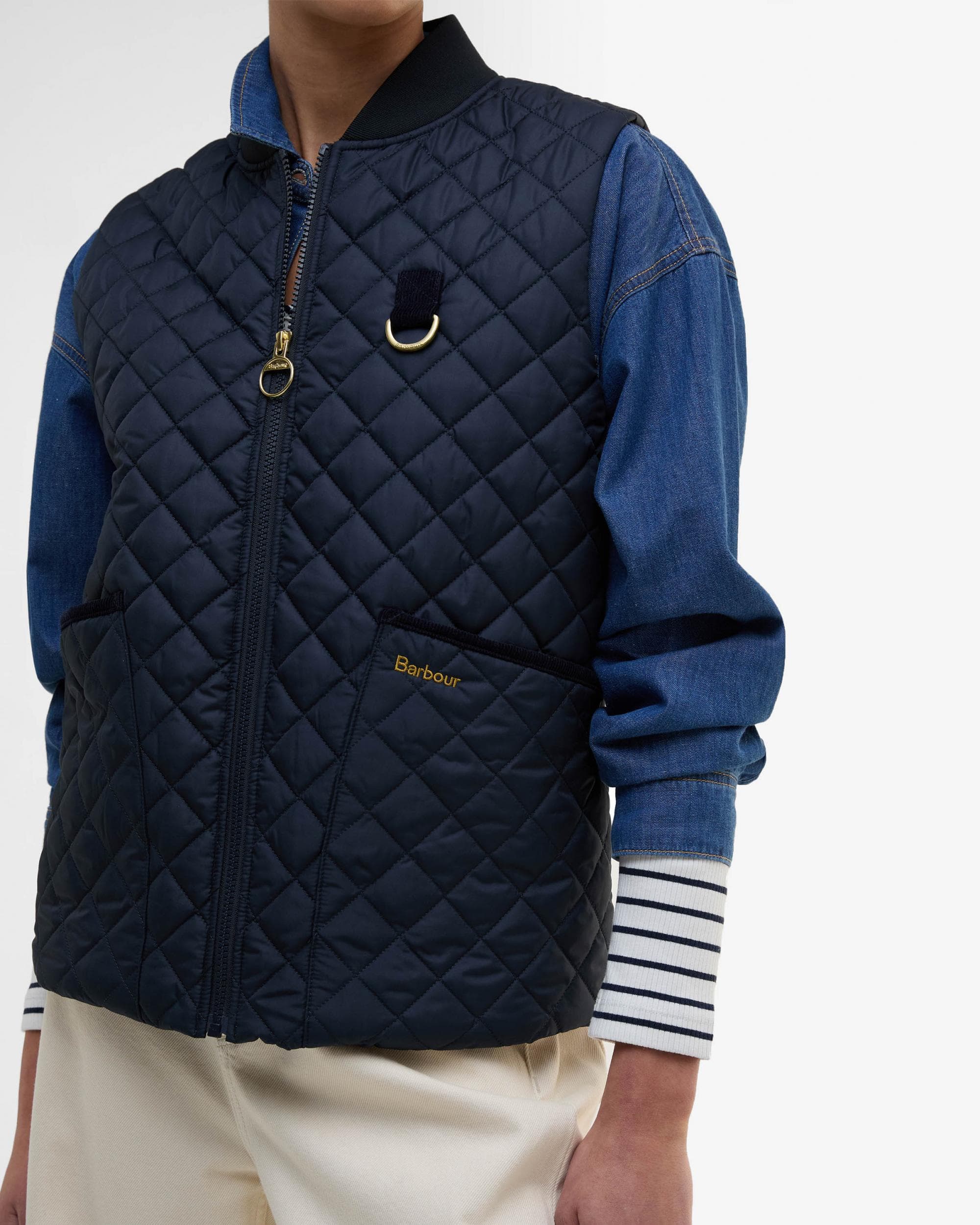 Barbour Rosalie Womens Gilet - Dark Navy - Image 2