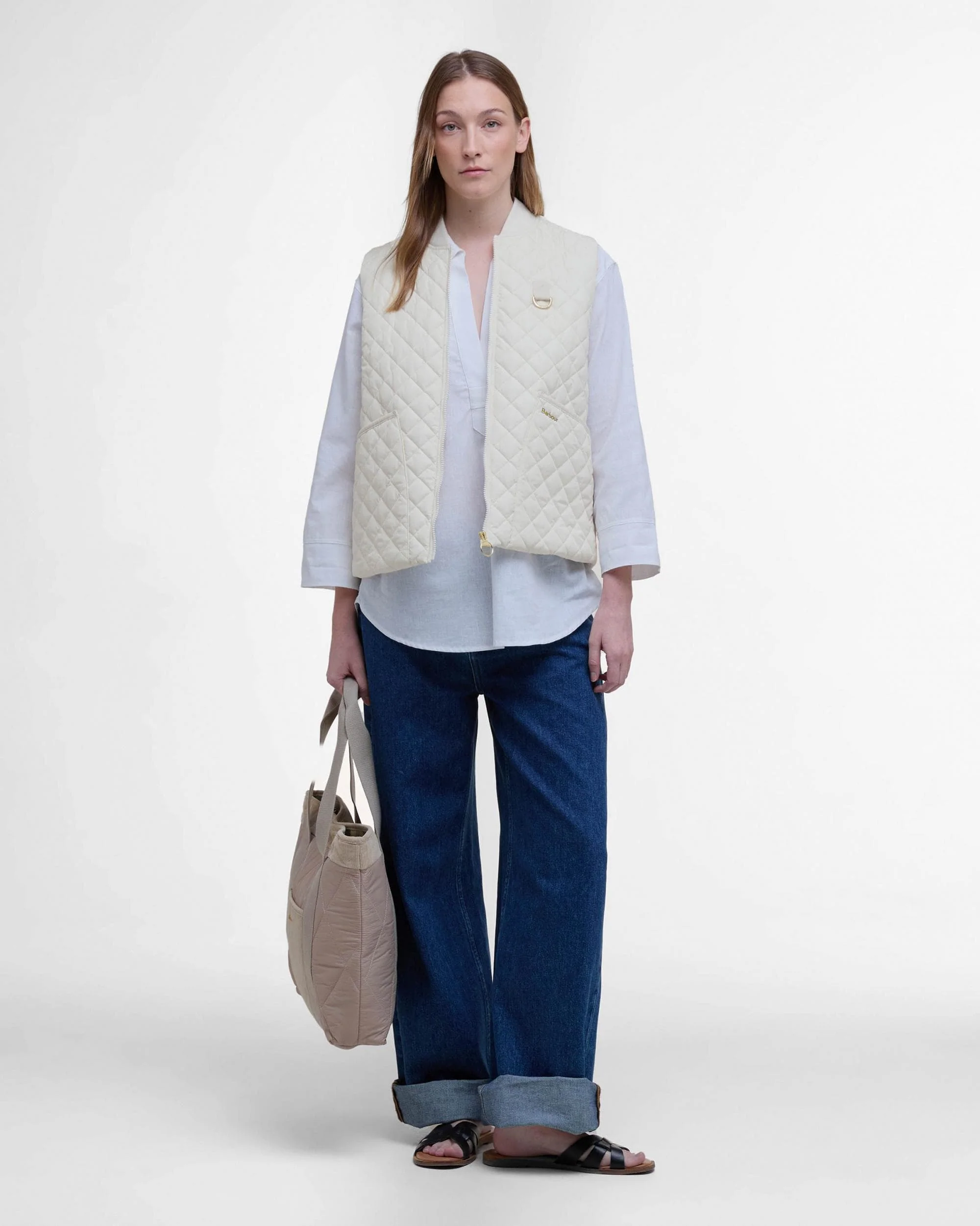 Barbour Rosalie Womens Gilet - Neutral - Image 4