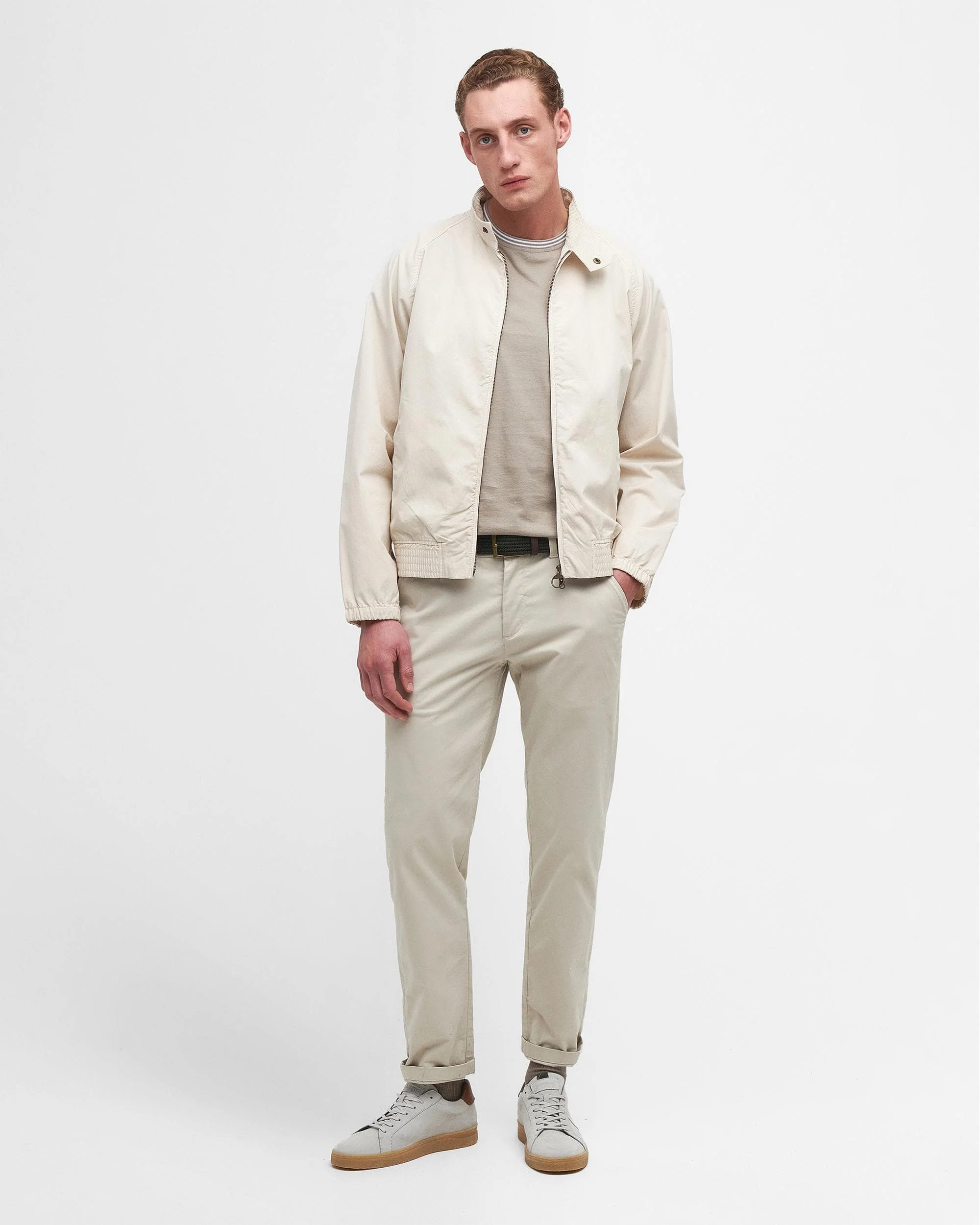Barbour Royston Cotton Mens Casual Jacket - Rainy Day - Image 5