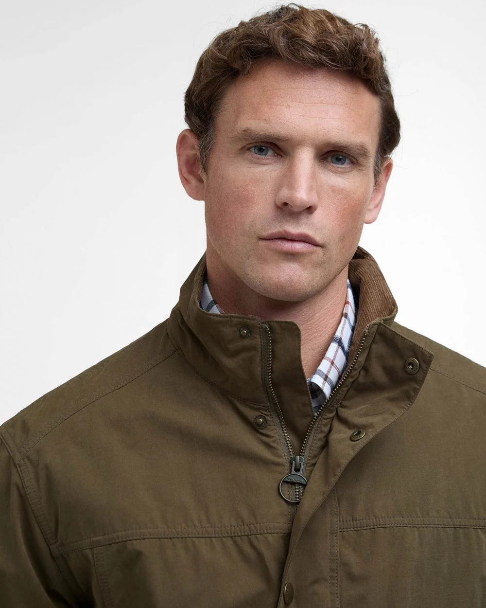 Barbour Sander Mens Casual Jacket - Dark Sand - Image 5
