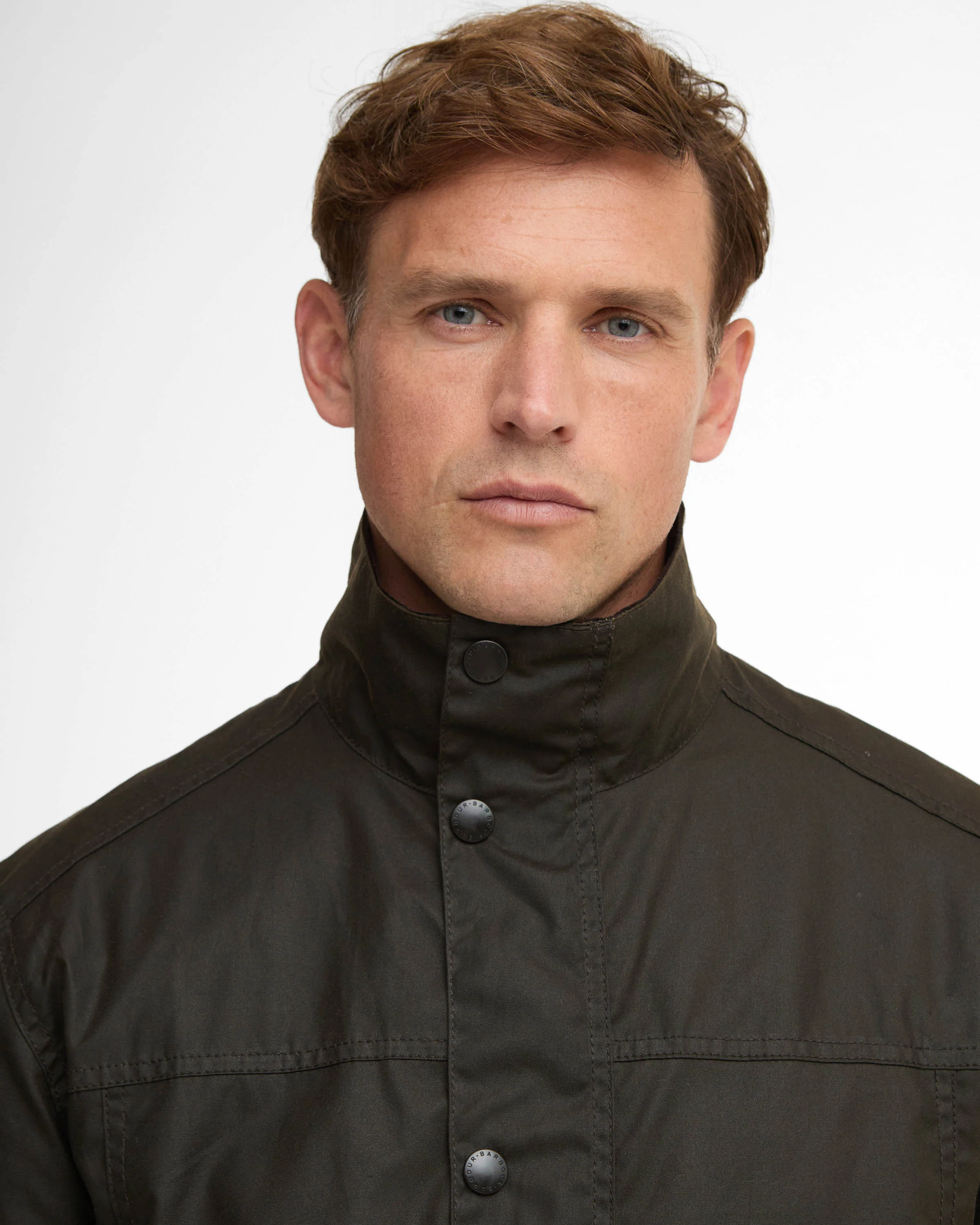 Barbour Sander Mens Wax Jacket - Olive - Image 4
