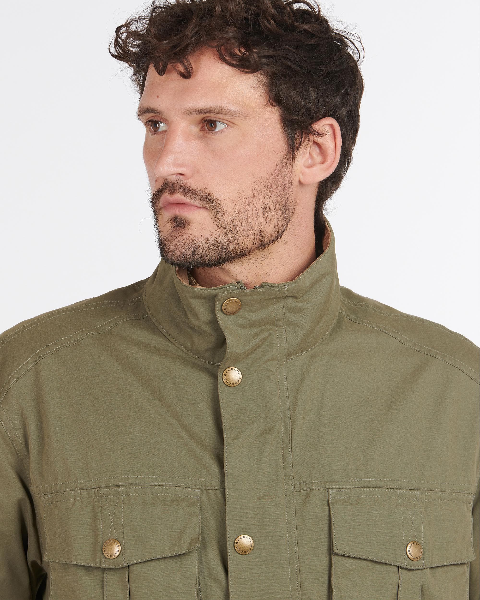 Barbour Sanderling Casual Mens Jacket - Fern - Image 2