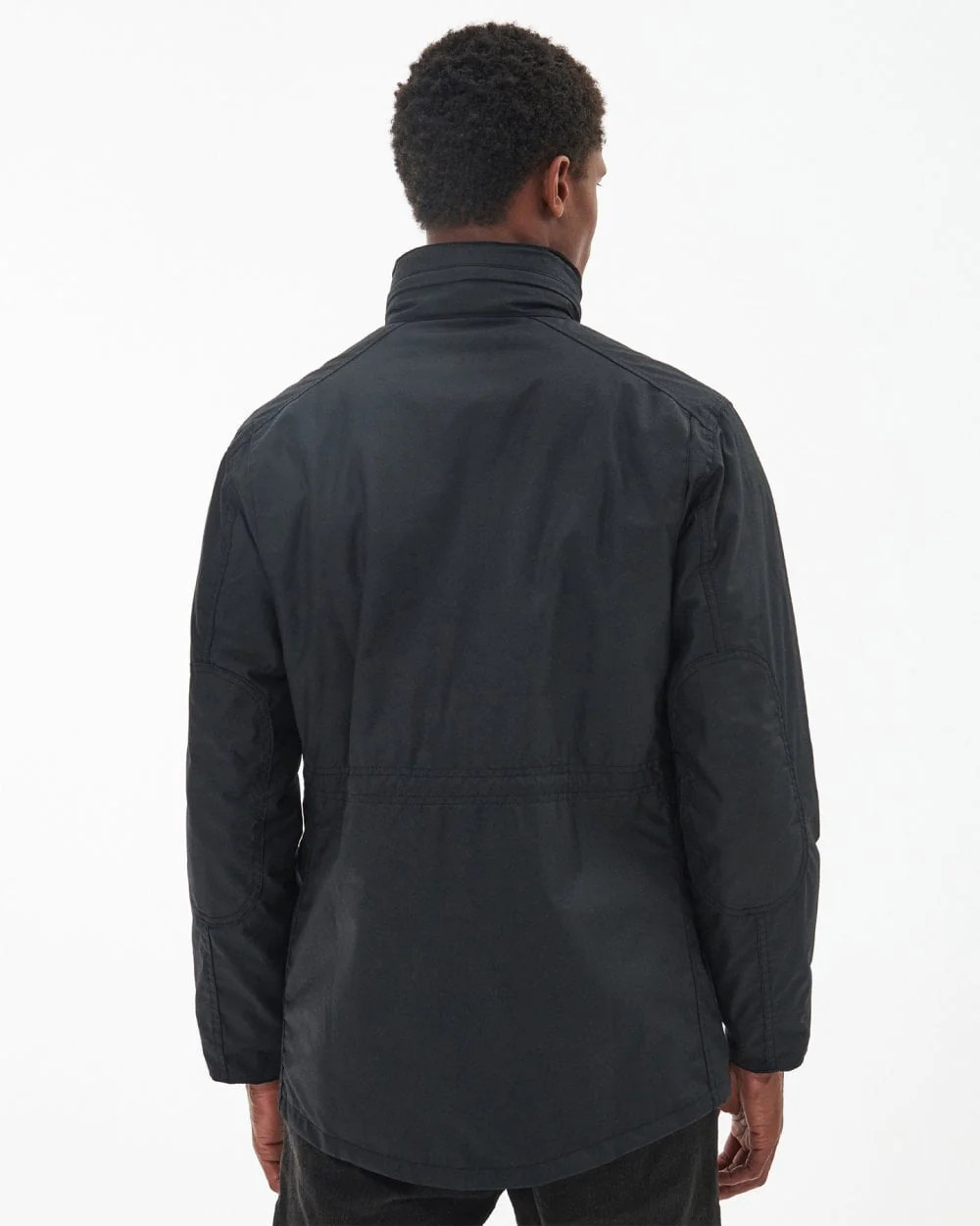 Barbour Sapper Mens Wax Jacket - Black/Classic - Image 4