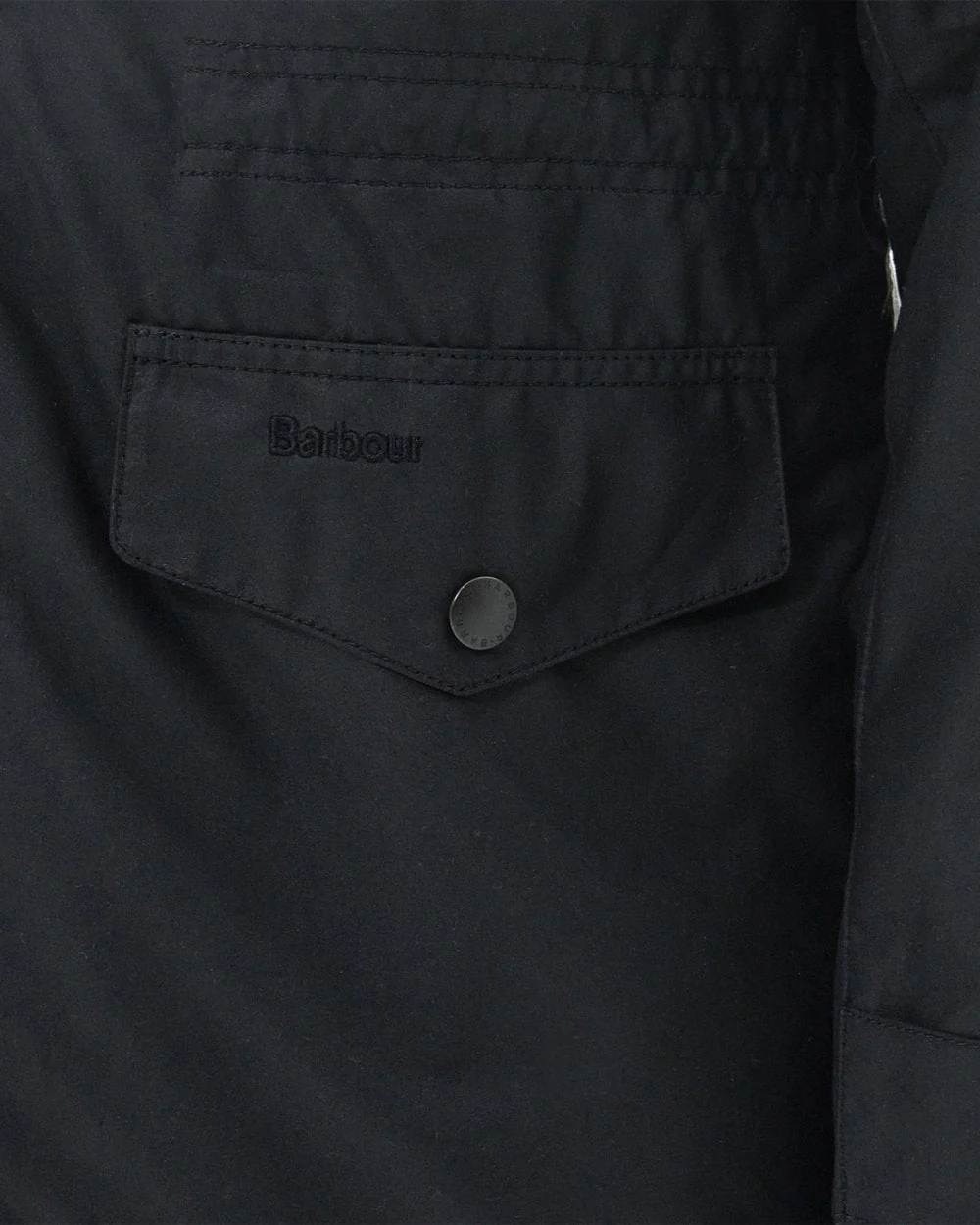 Barbour Sapper Mens Wax Jacket - Black/Classic - Image 5