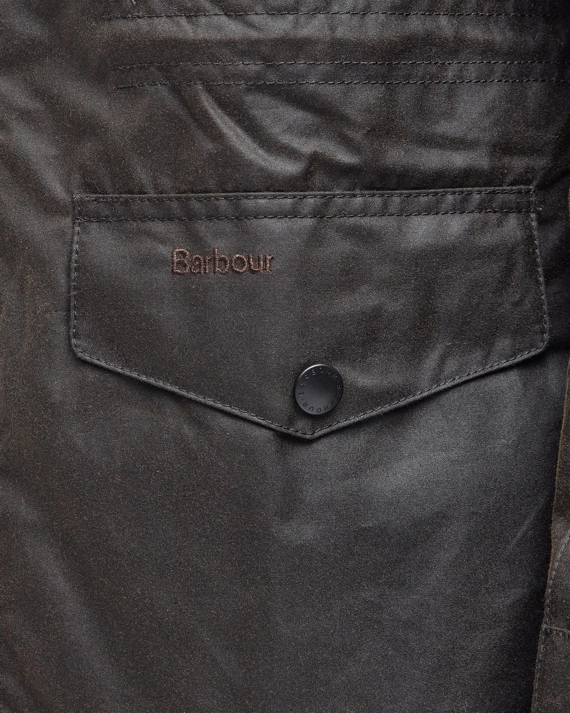 Barbour Sapper Mens Wax Jacket - Olive/Classic - Image 7