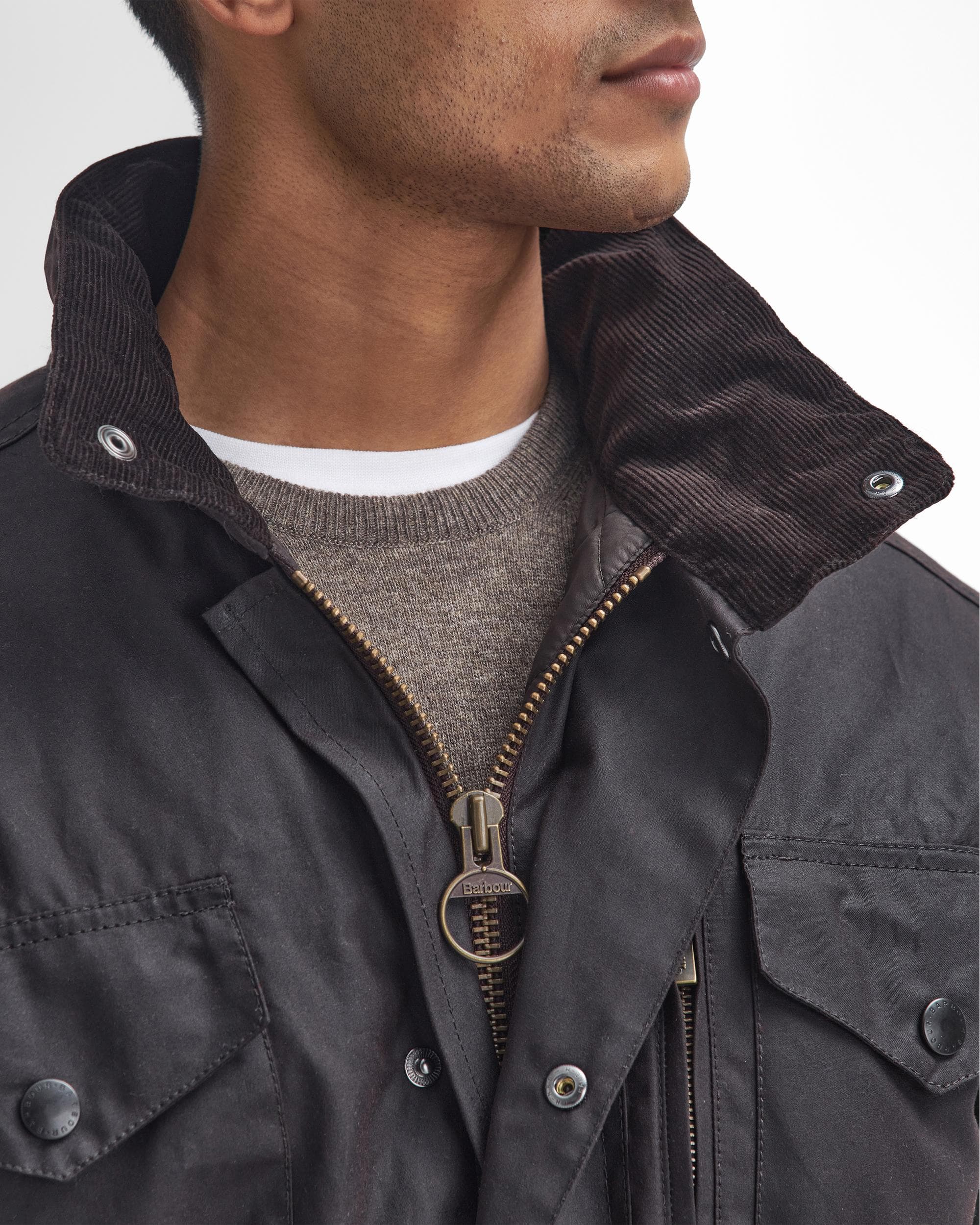 Barbour Sapper Mens Wax Jacket - Rustic/Classic - Image 6