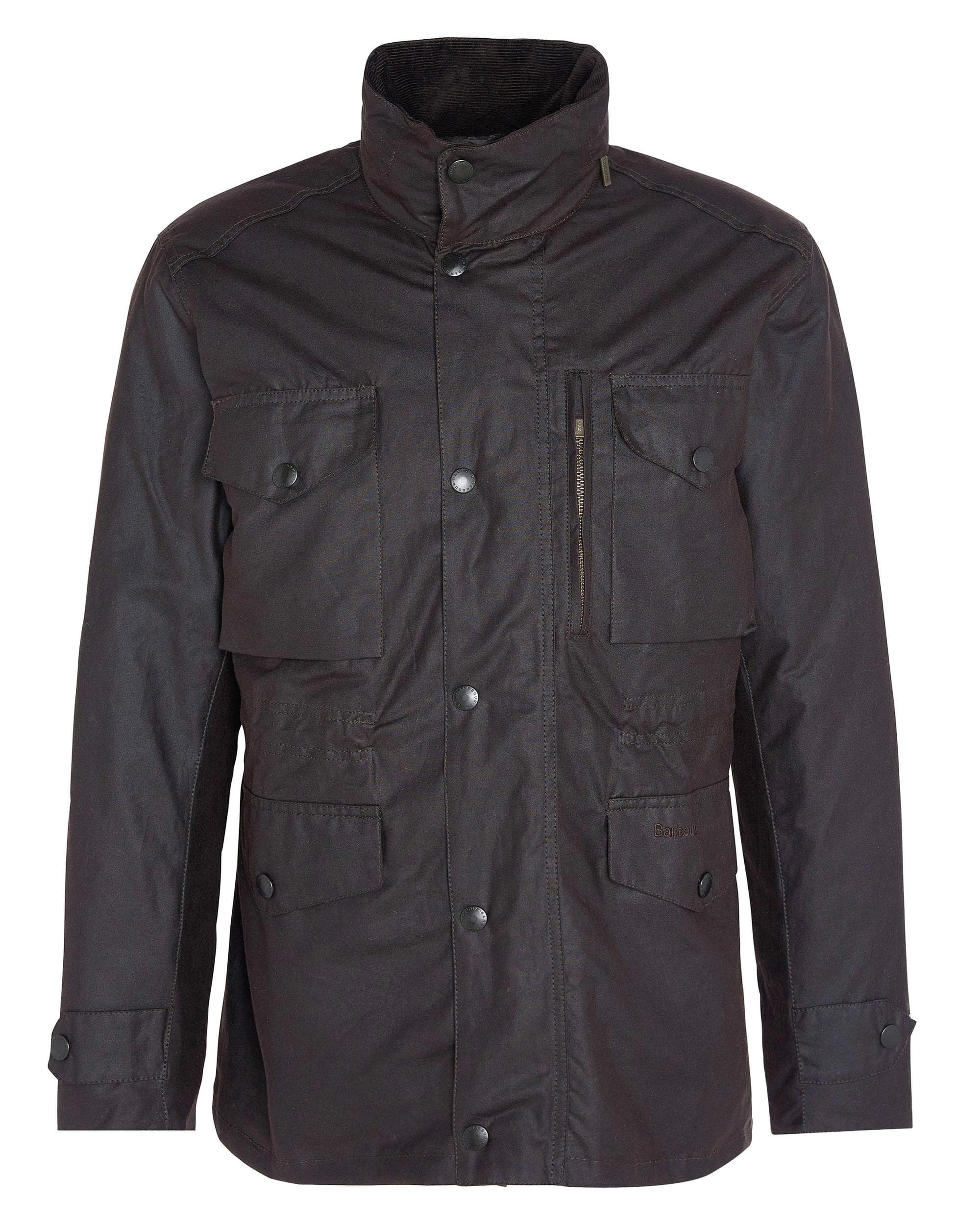 Barbour Sapper Mens Wax Jacket - Rustic/Classic - Image 9
