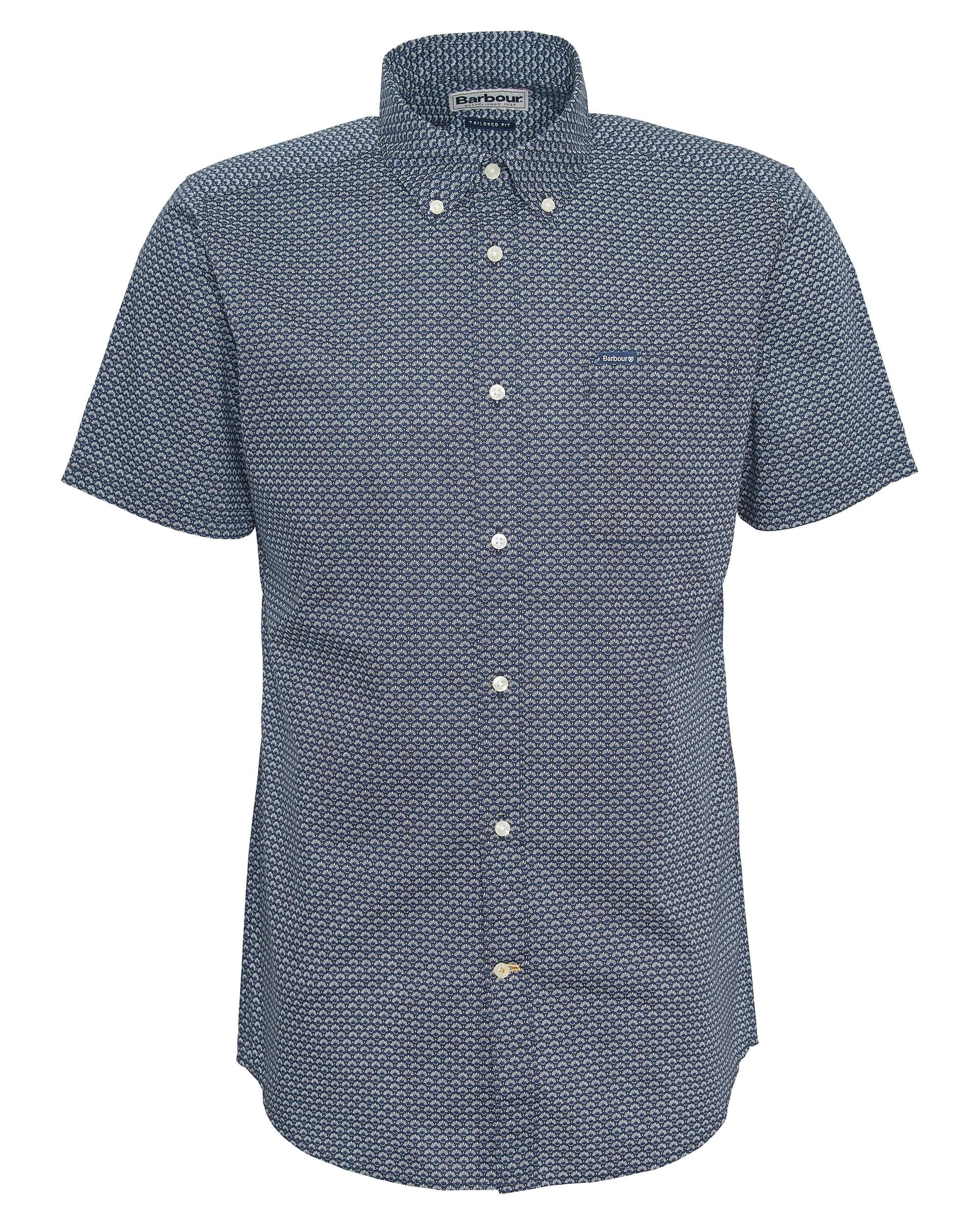 Barbour Shell Mens Tailored Shirt - Navy - Image 7