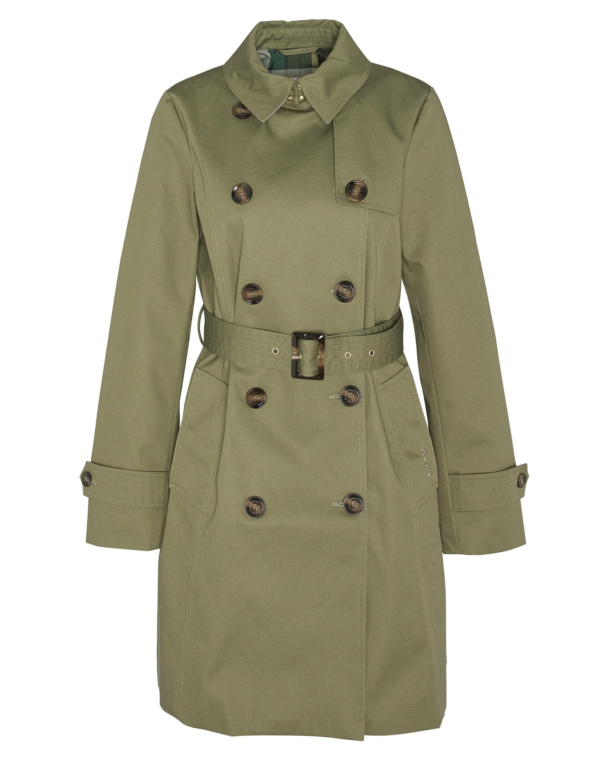 Barbour Short Greta Womens Showerproof Trenchcoat - Image 11