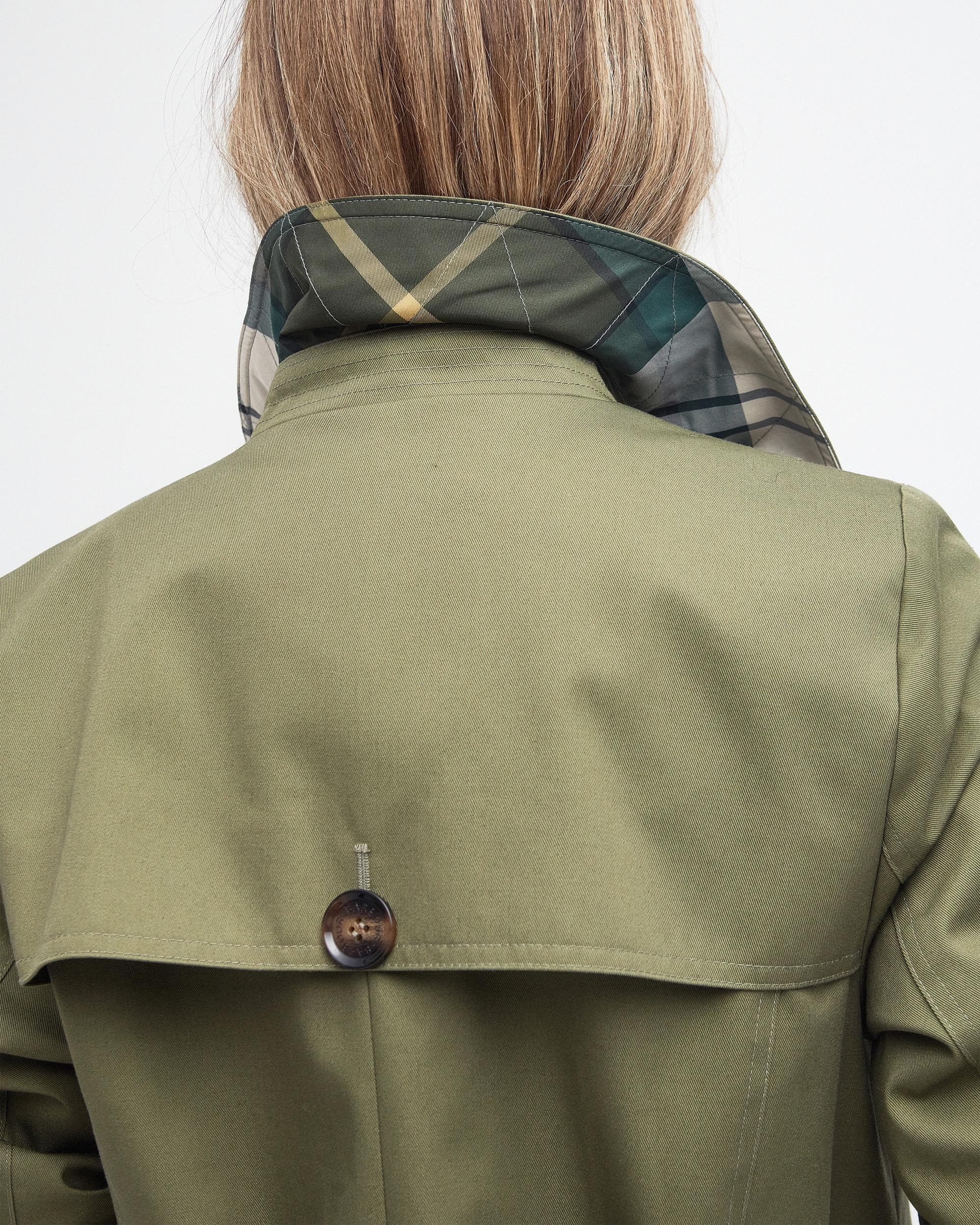 Barbour Short Greta Womens Showerproof Trenchcoat - Image 8