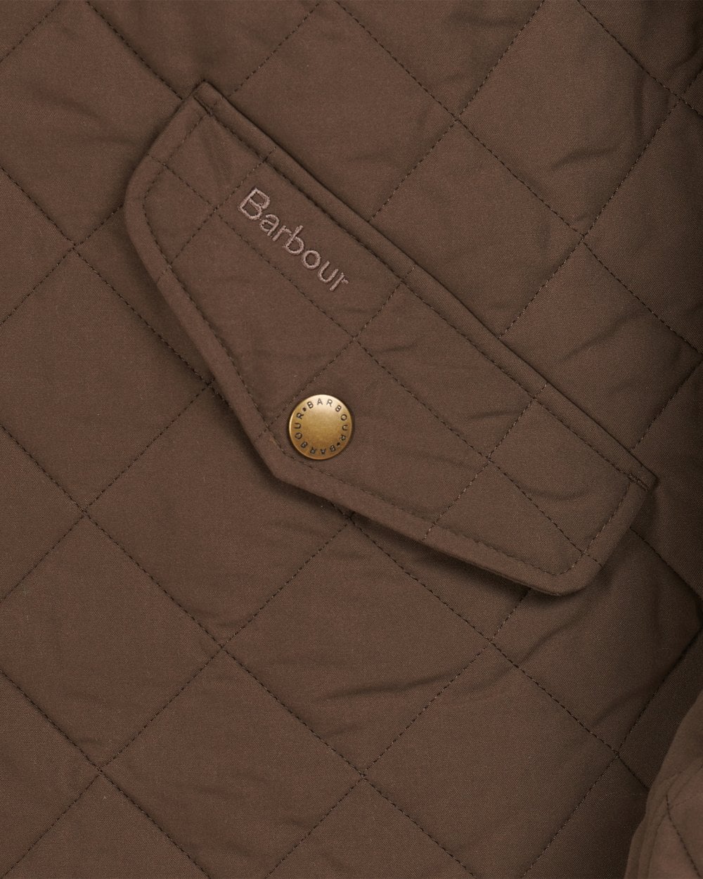 Barbour Shoveler Mens Quilted Jacket - Dark Olive - Image 5