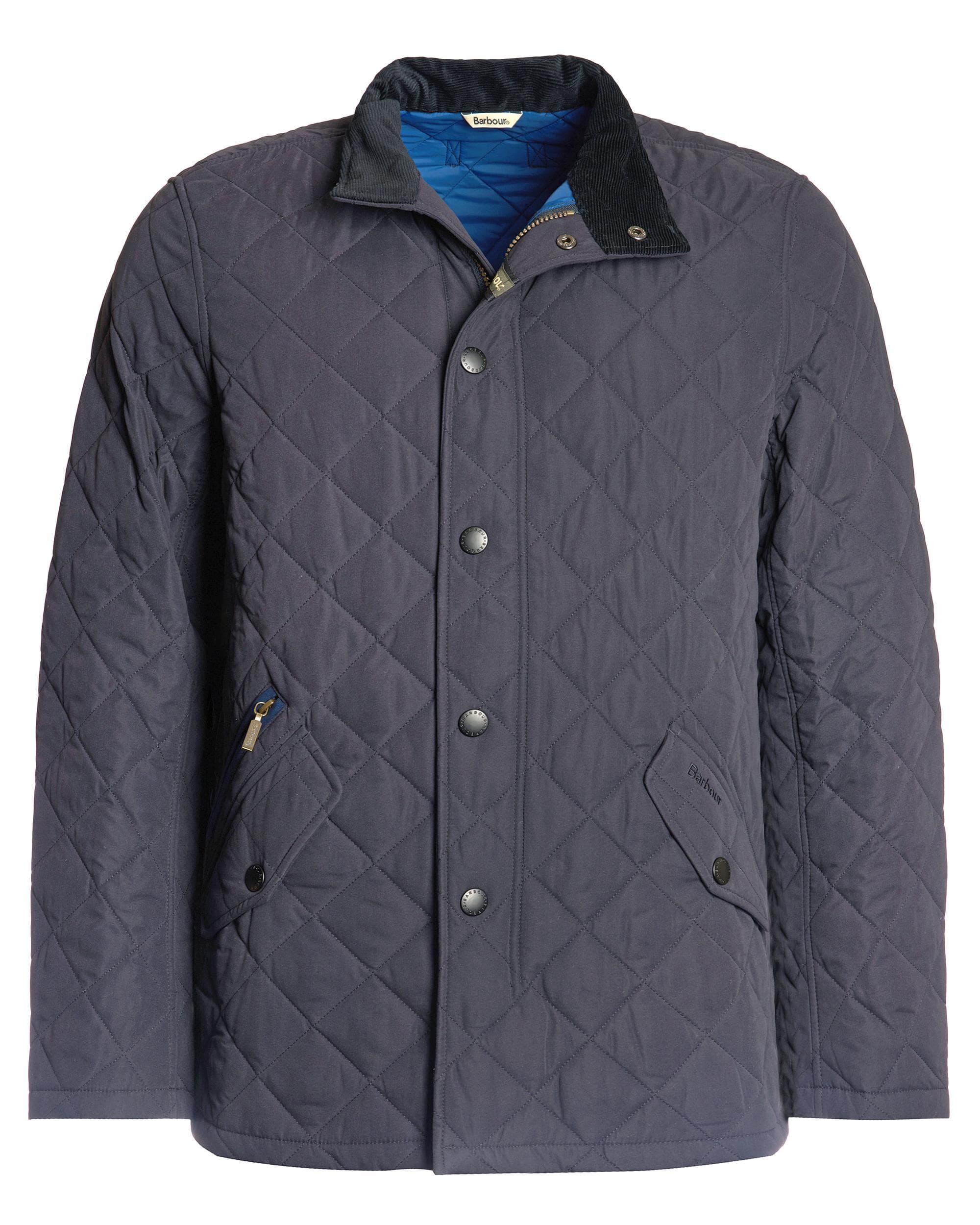 Barbour Shoveler Mens Quilted Jacket - Navy - Image 10