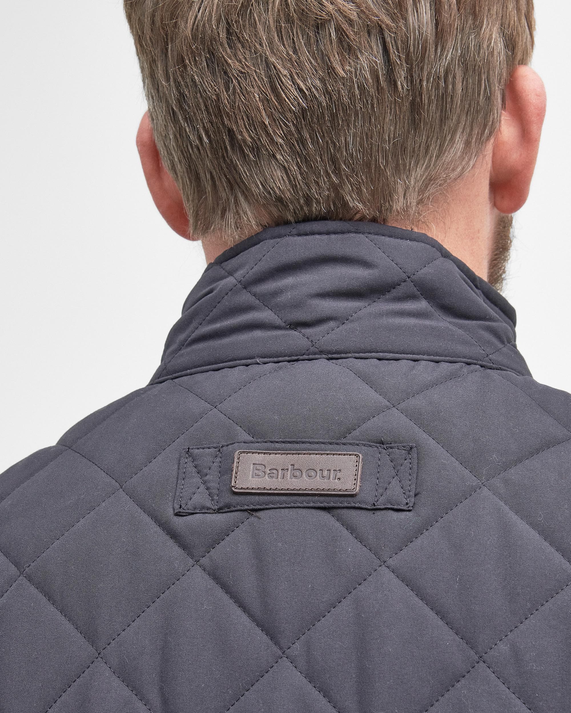Barbour Shoveler Mens Quilted Jacket - Navy - Image 5