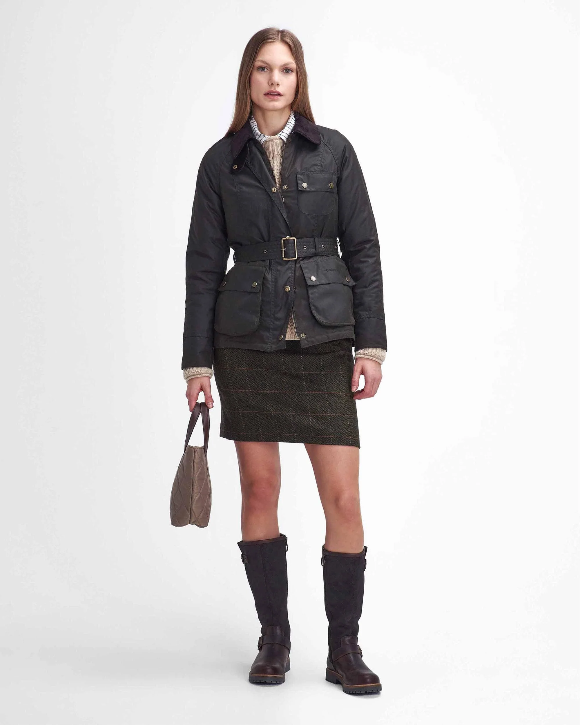 Barbour Solway Zipper Womens Wax Jacket - Image 3
