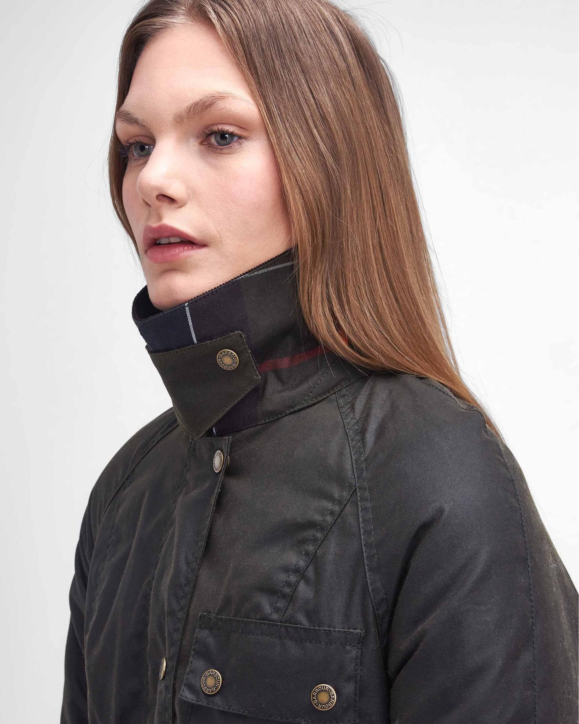 Barbour Solway Zipper Womens Wax Jacket - Image 5