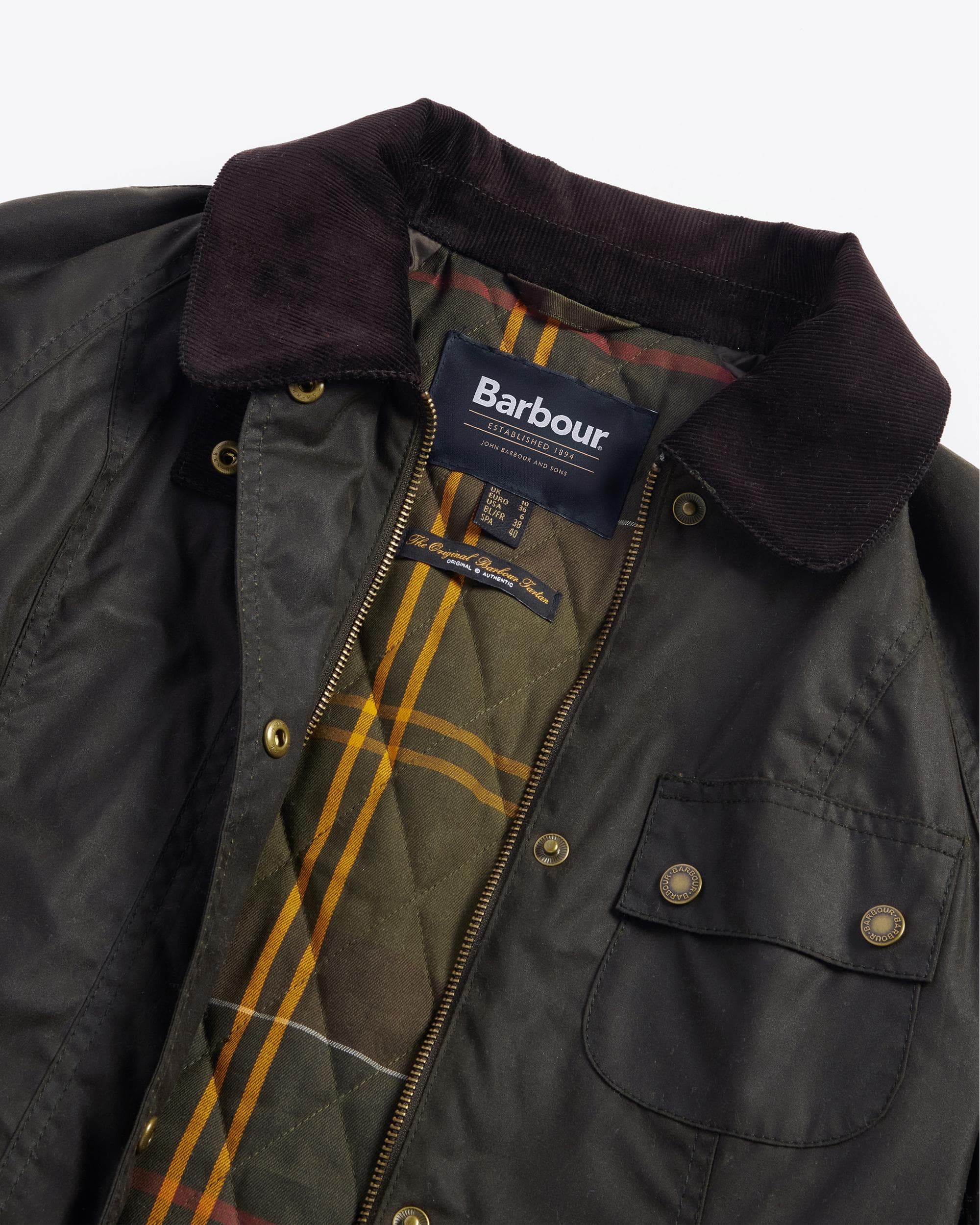 Barbour Solway Zipper Womens Wax Jacket - Image 7