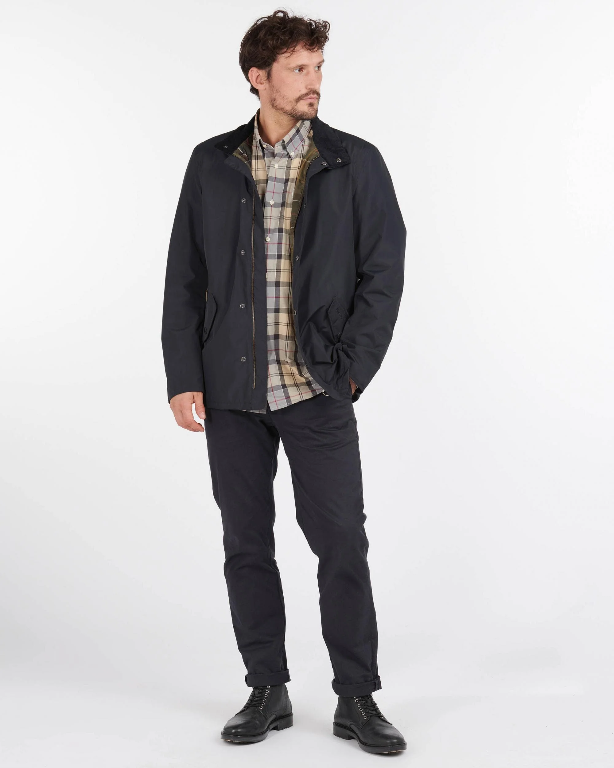 Barbour Spoonbill Mens Jacket - Navy - Image 2