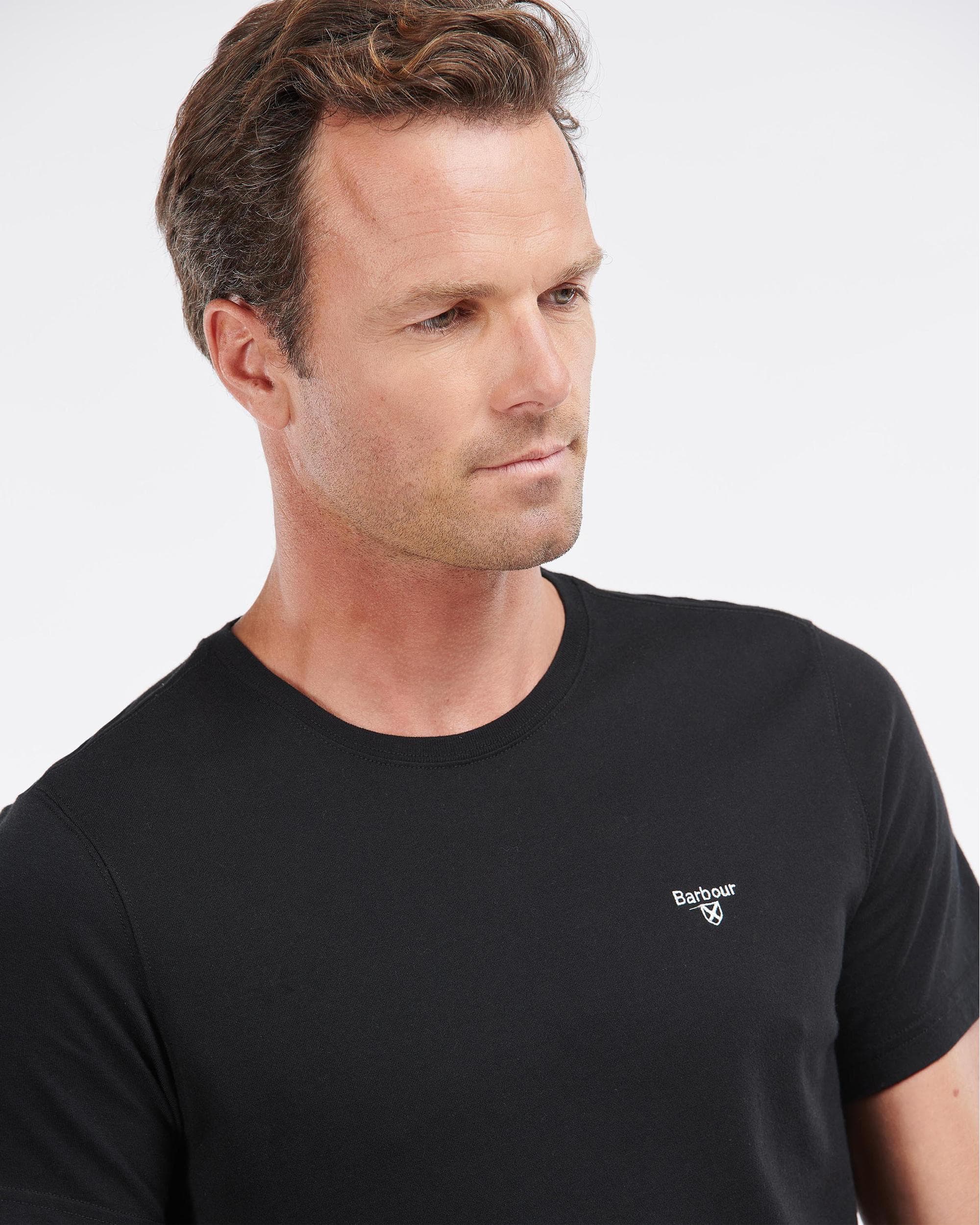 Barbour Sports Mens T-Shirt - Black - Image 2