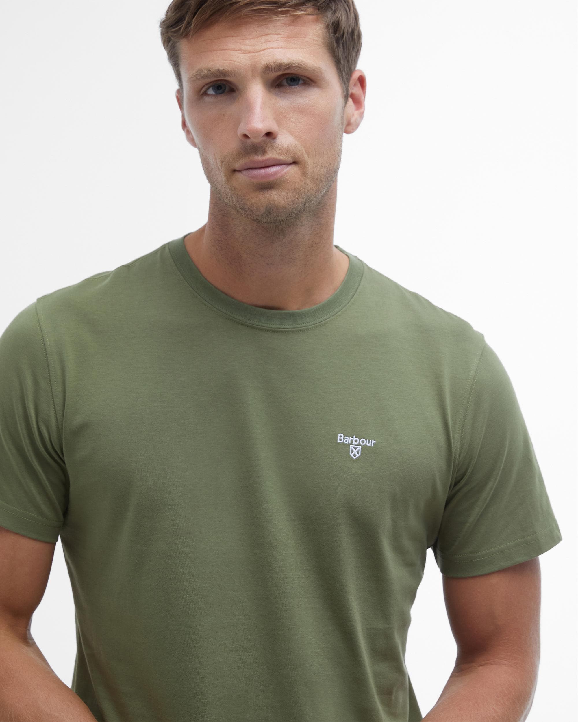 Barbour Sports Mens T-Shirt - Burnt Olive - Image 2