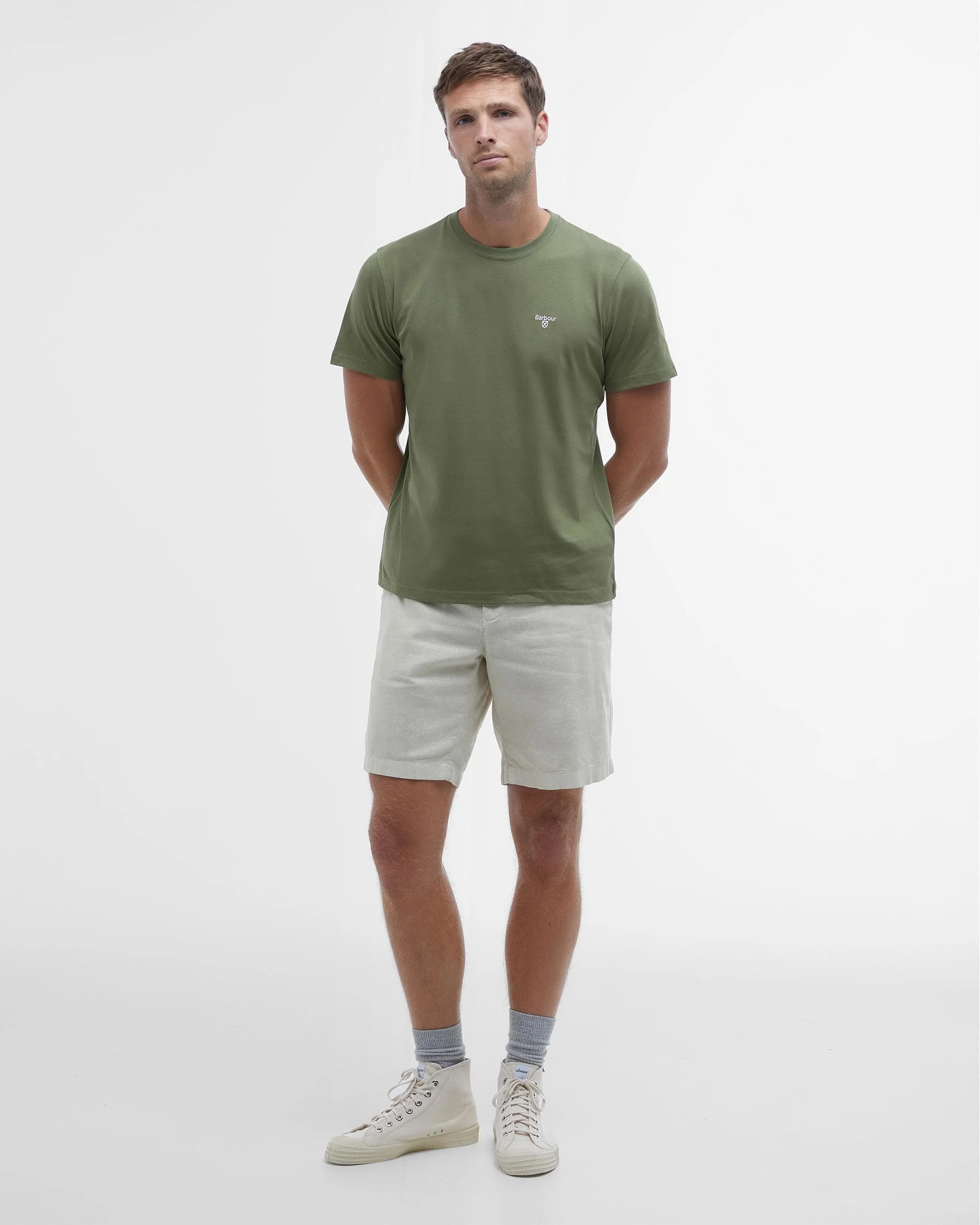 Barbour Sports Mens T-Shirt - Burnt Olive - Image 3