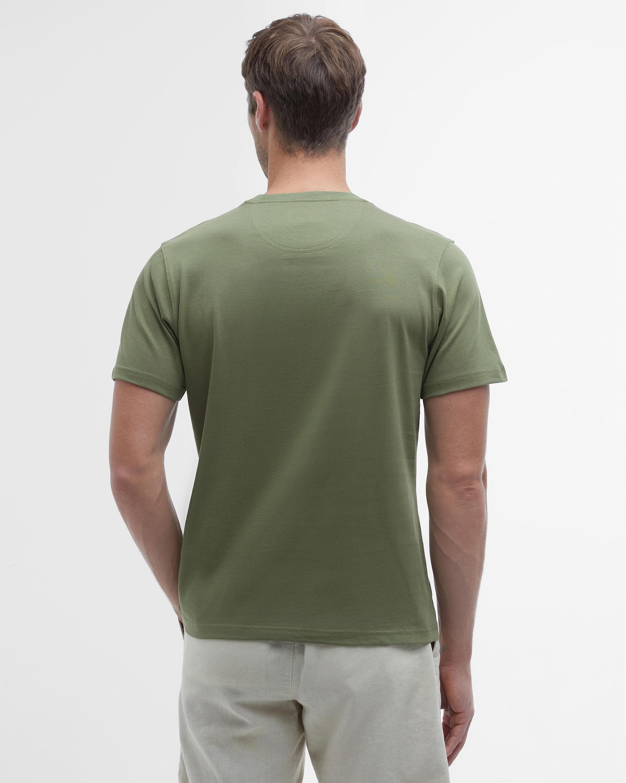 Barbour Sports Mens T-Shirt - Burnt Olive - Image 4