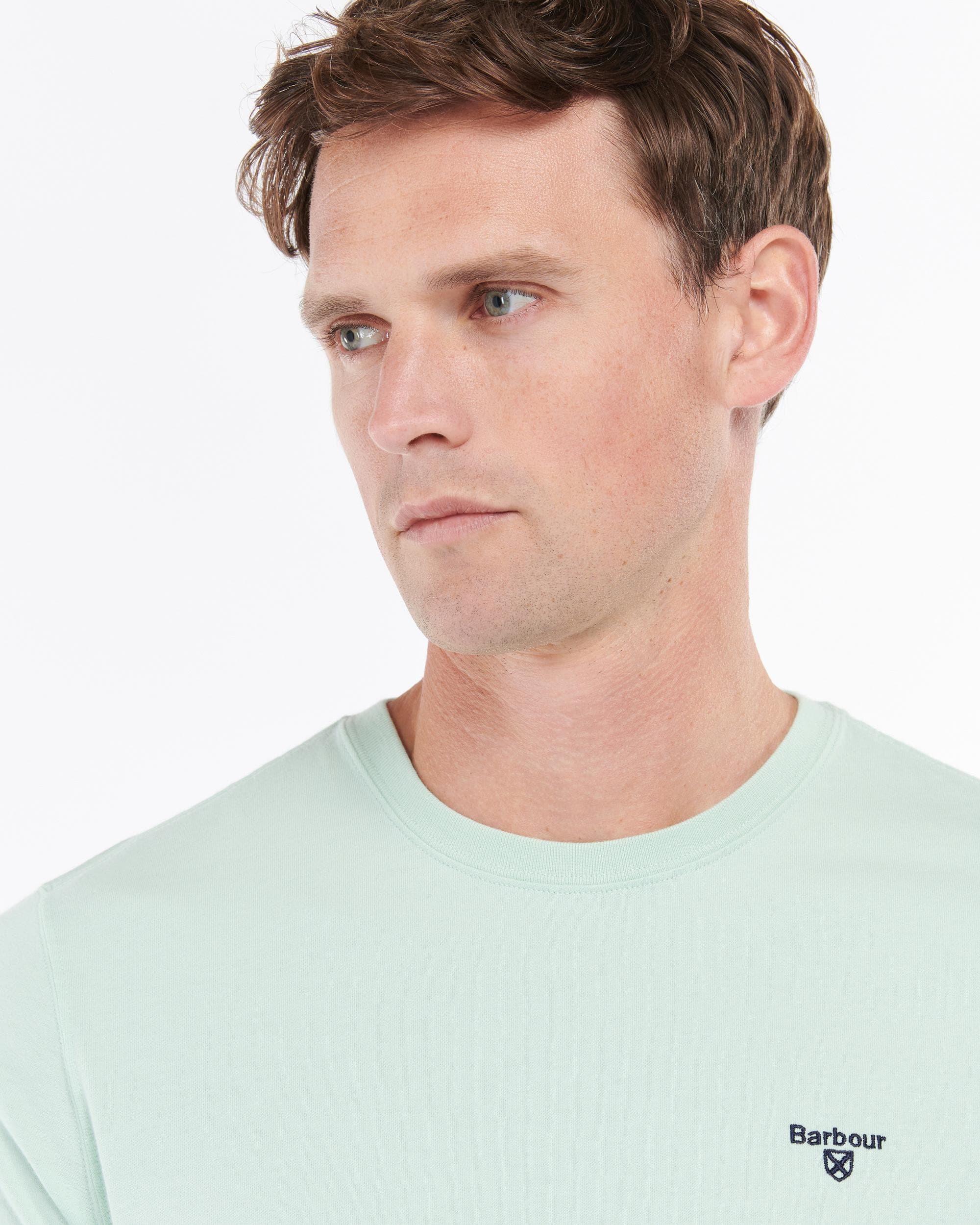 Barbour Sports Mens T-Shirt - Dusty Mint - Image 2