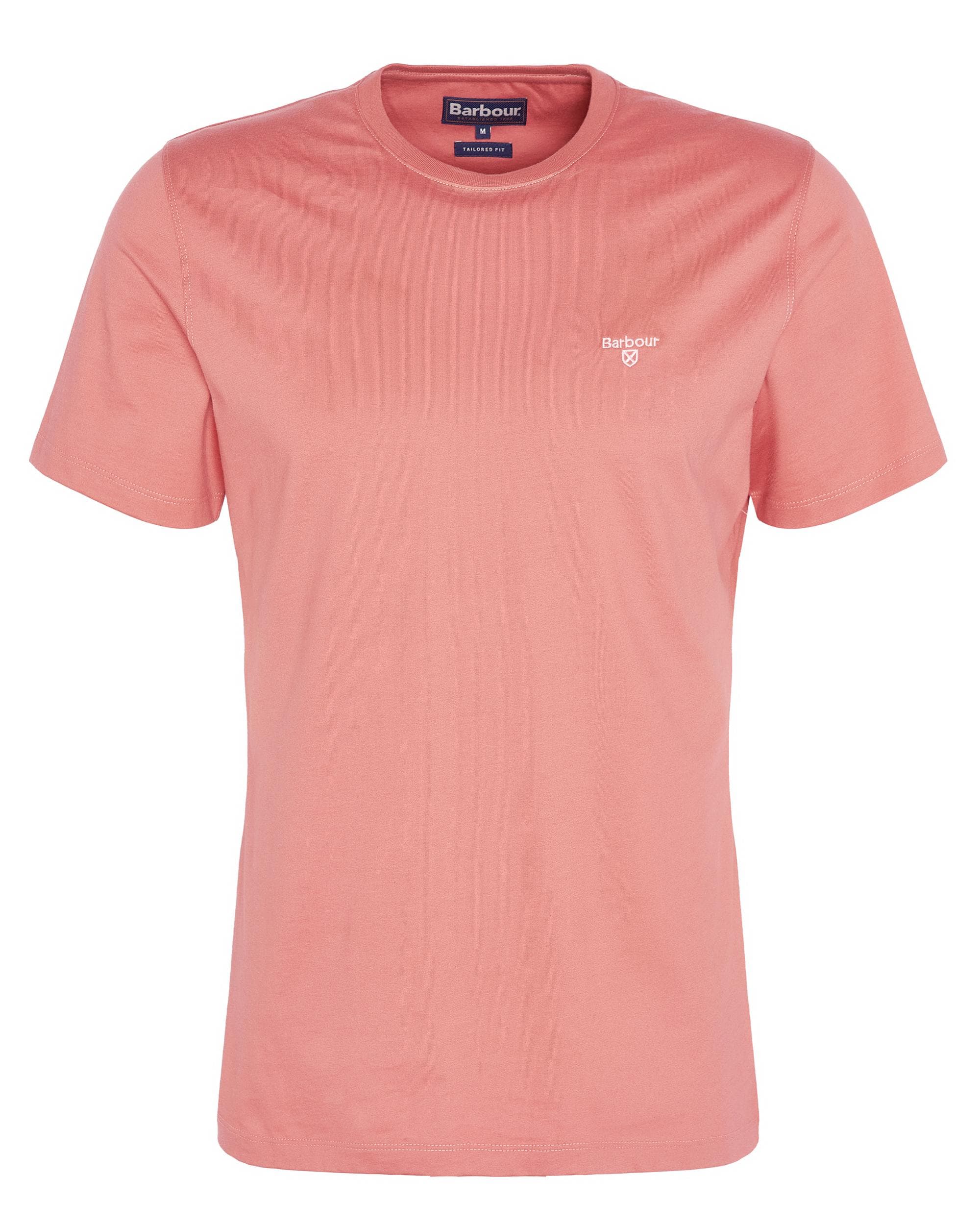 Barbour Sports Mens T-Shirt - Pink Clay - Image 7