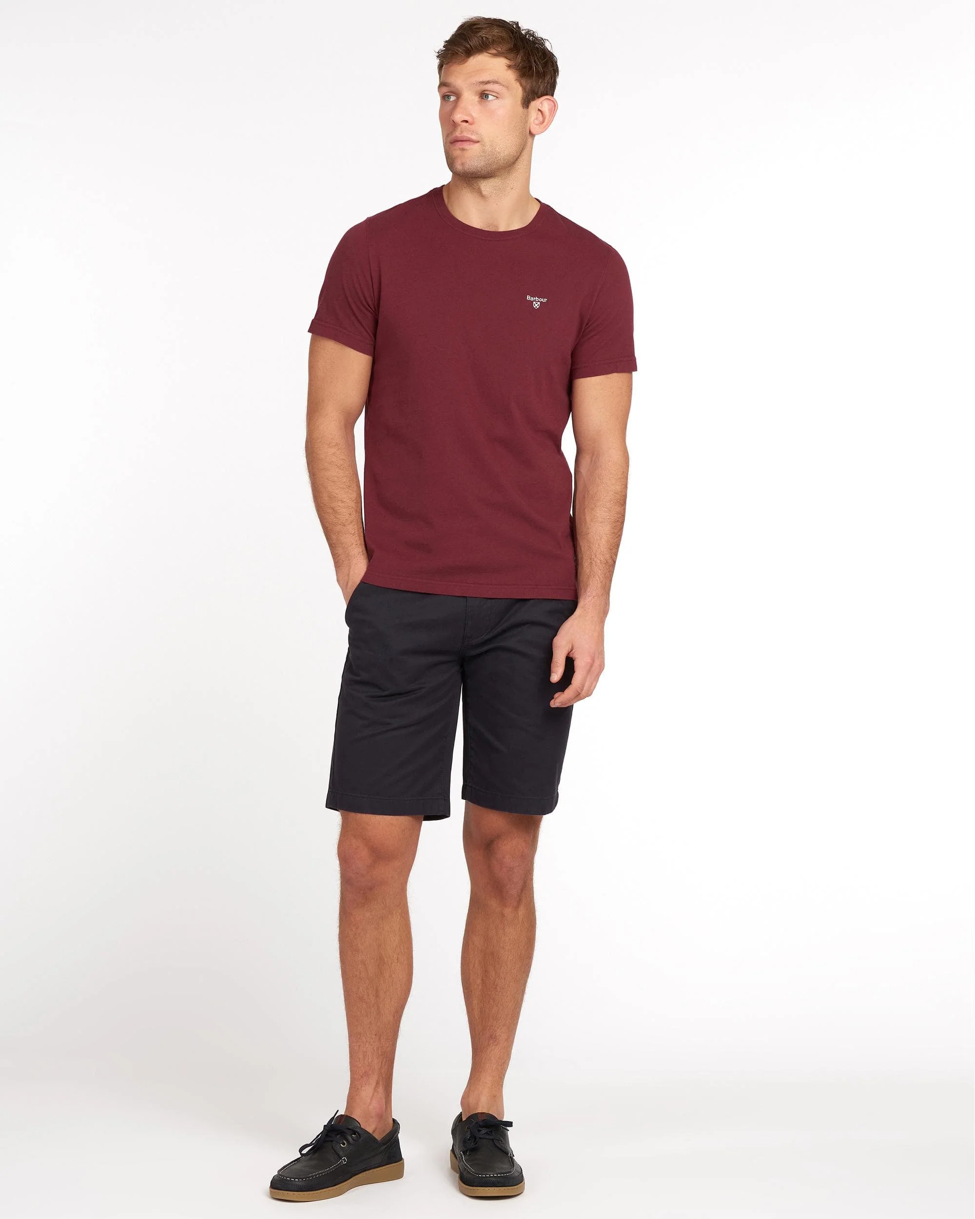 Barbour Sports Mens T-Shirt - Ruby - Image 3