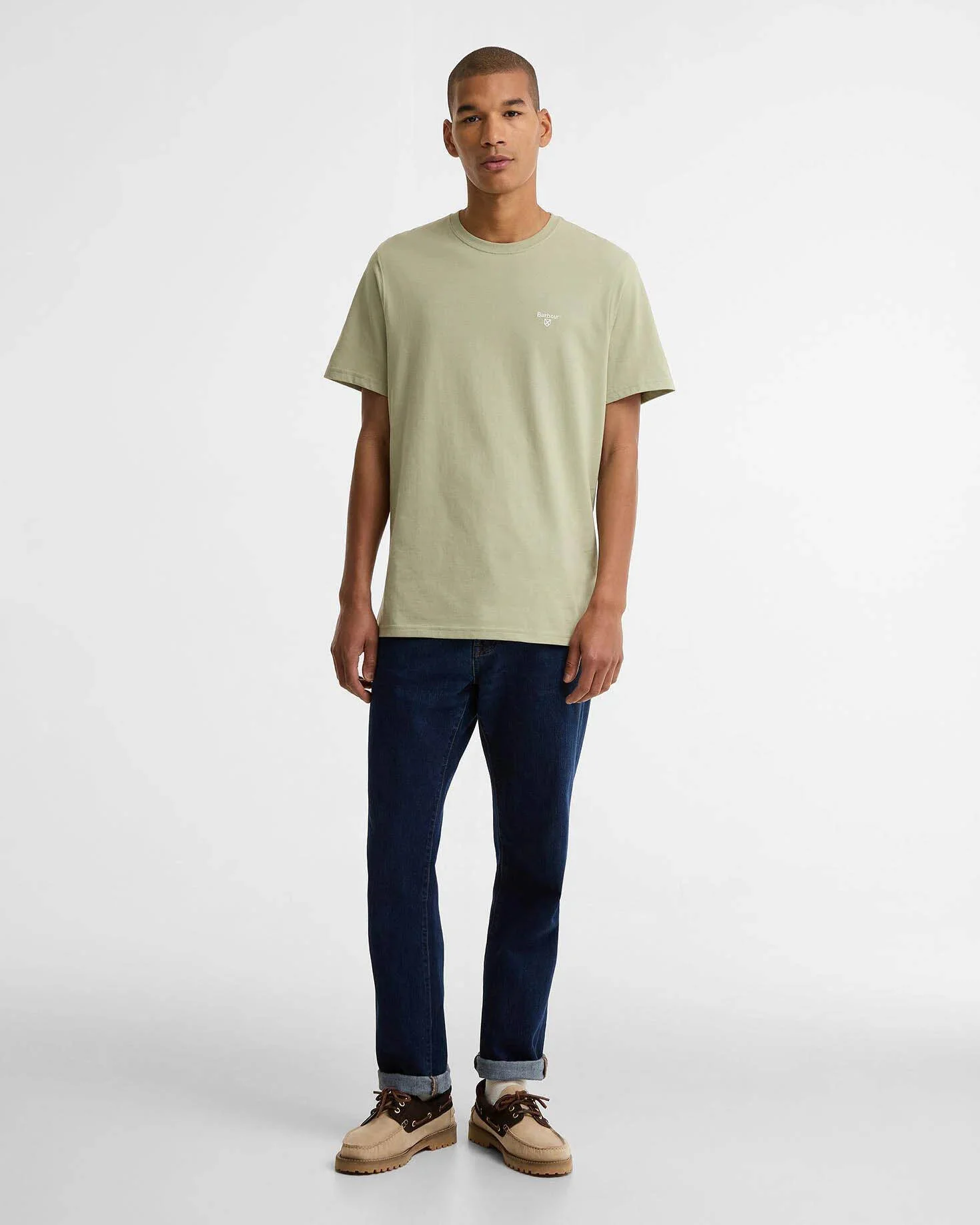 Barbour Sports Mens T-Shirt - Sea Green - Image 2