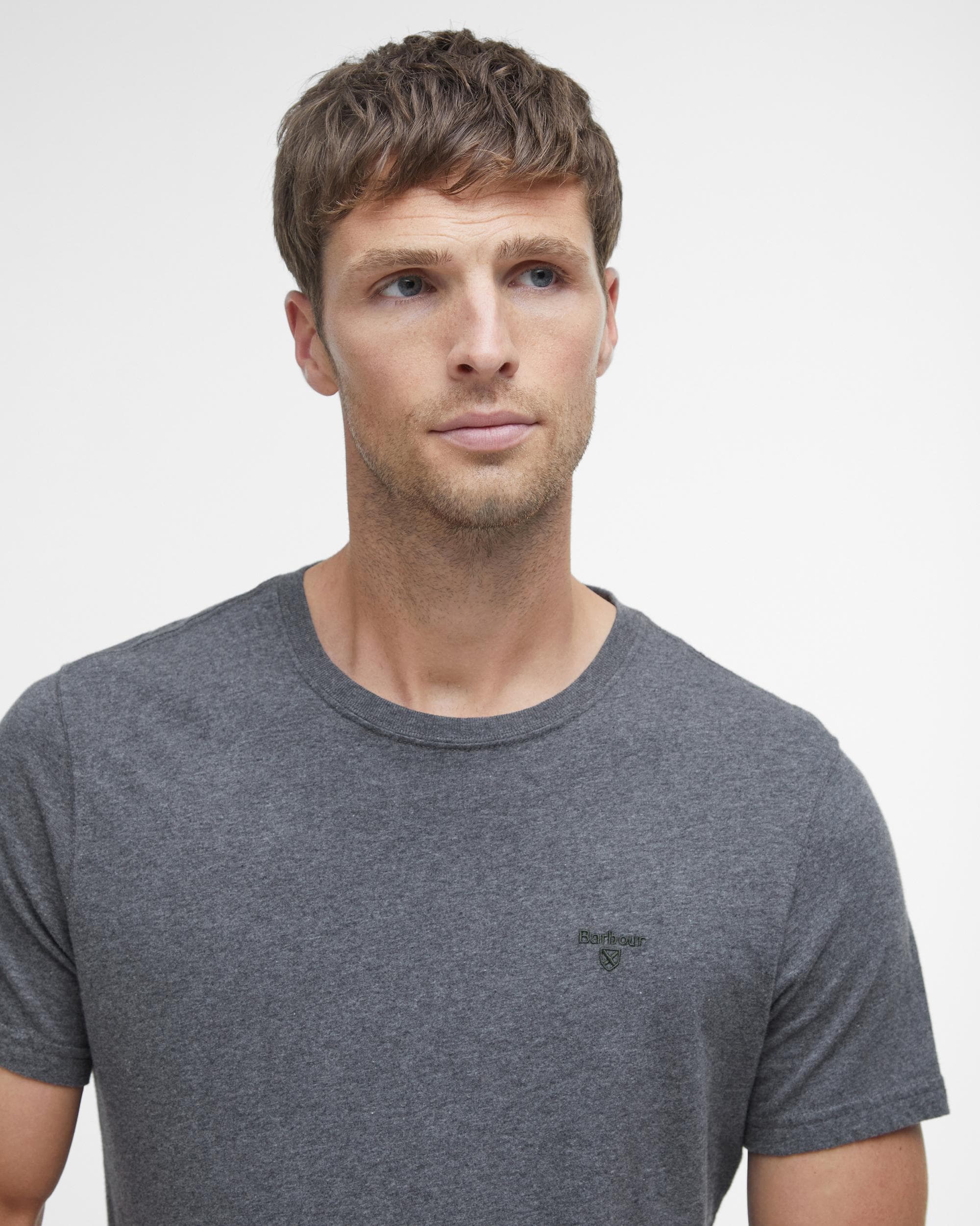 Barbour Sports Mens T-Shirt - Slate Marl - Image 2
