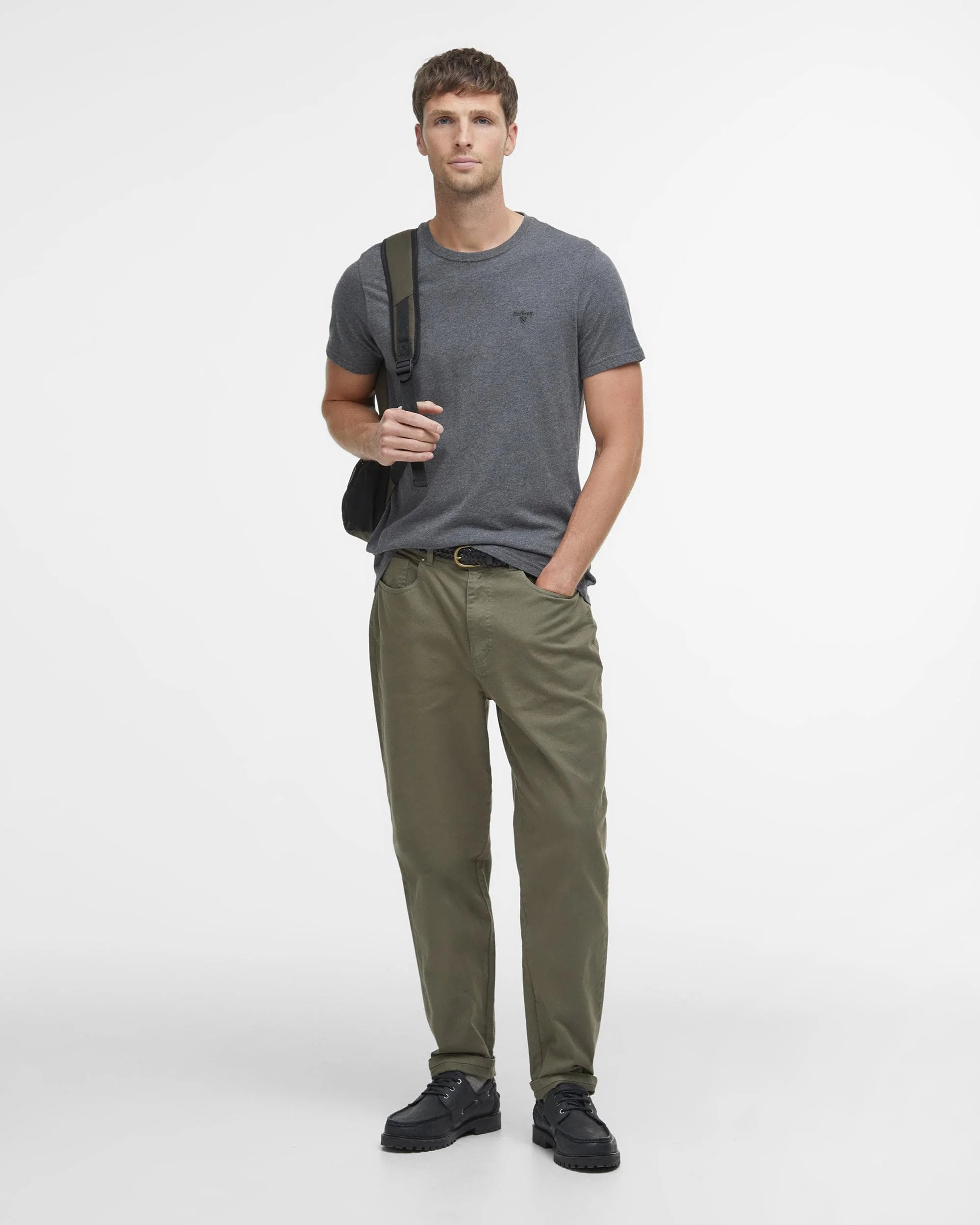 Barbour Sports Mens T-Shirt - Slate Marl - Image 3