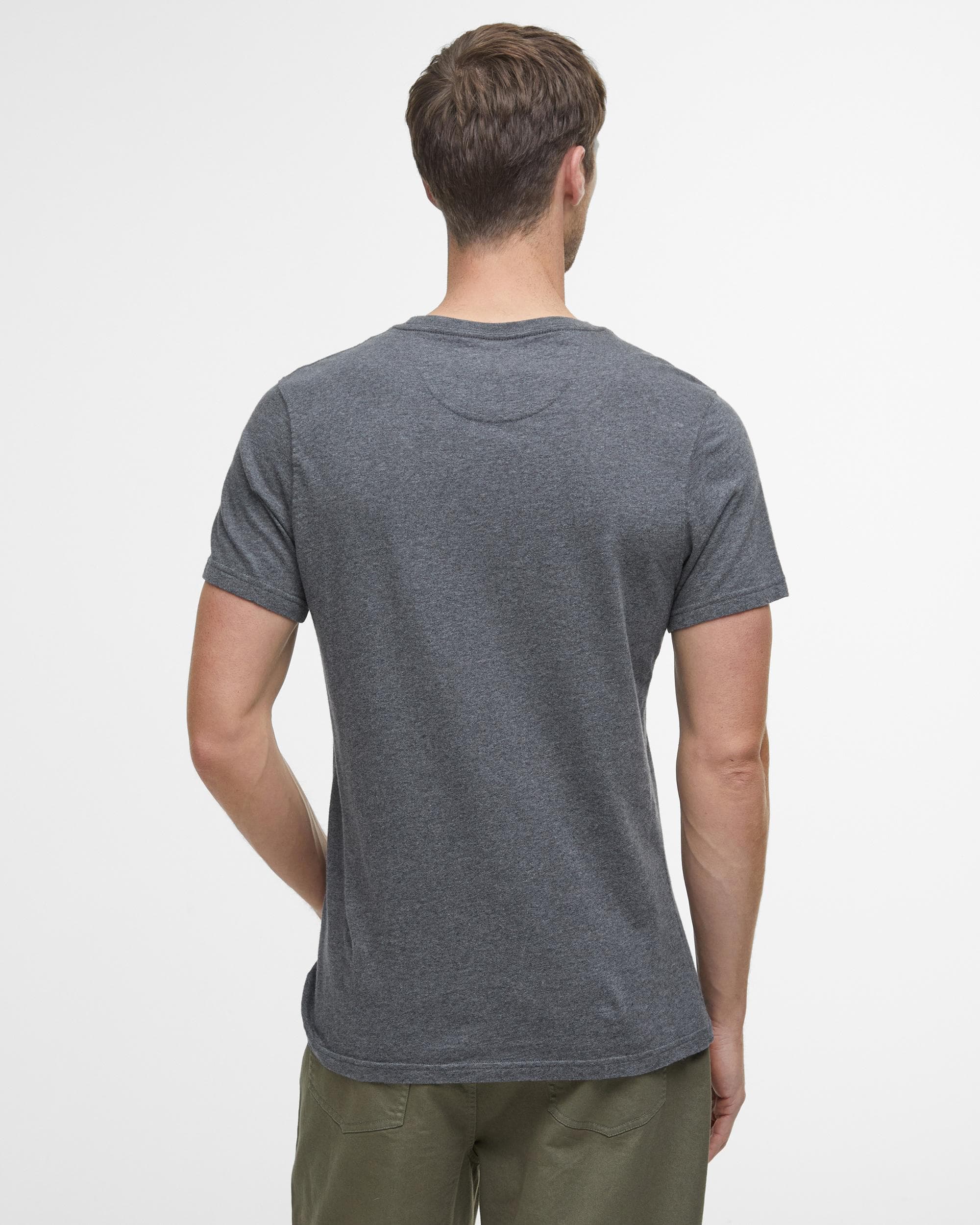 Barbour Sports Mens T-Shirt - Slate Marl - Image 4